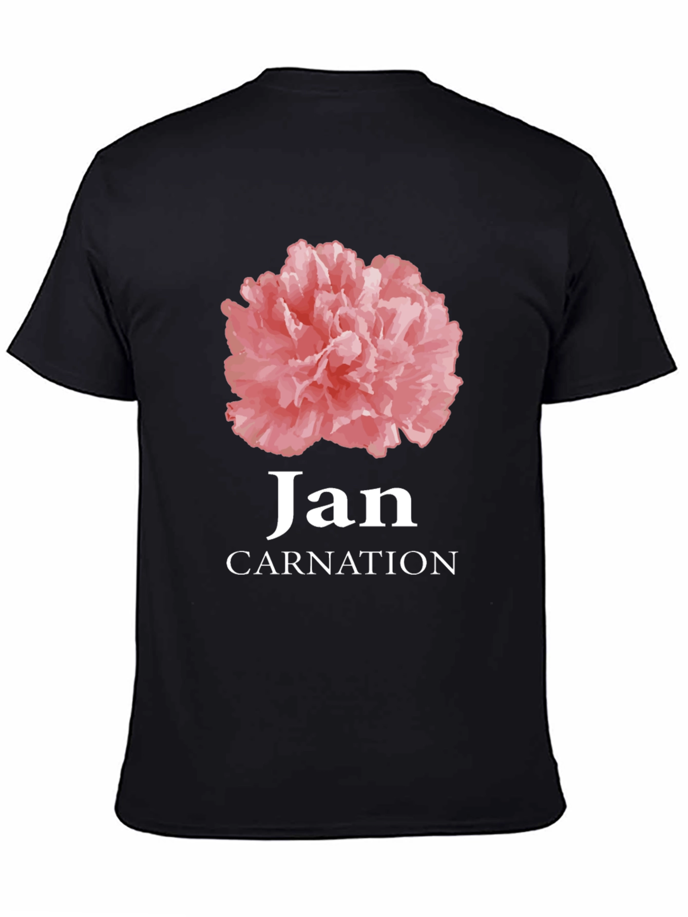 Jan Carnation Flower Birthday T-Shirt