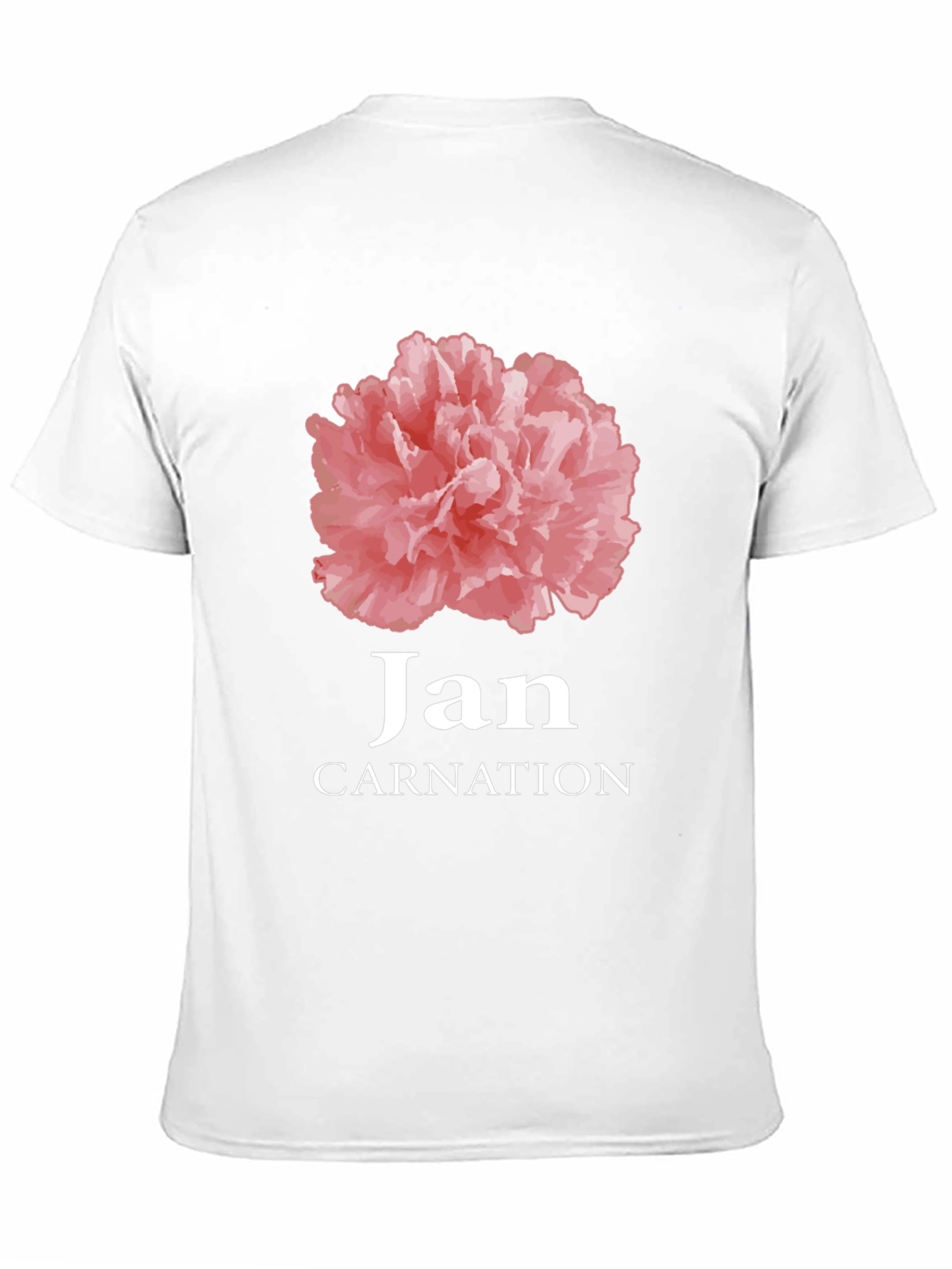 Jan Carnation Flower Birthday T-Shirt