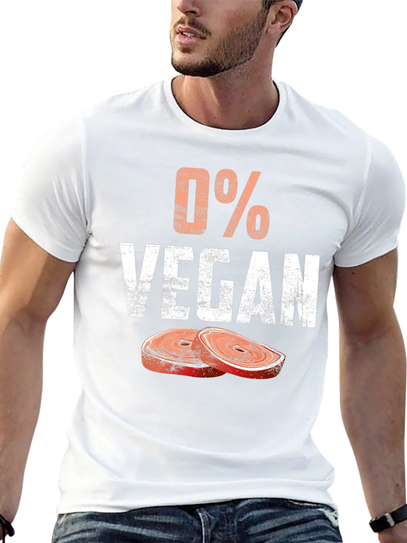 0% Vegan Funny Meat Lover T-Shirt