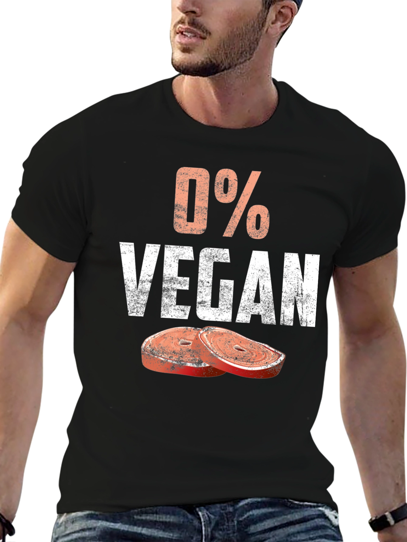0% Vegan Funny Meat Lover T-Shirt