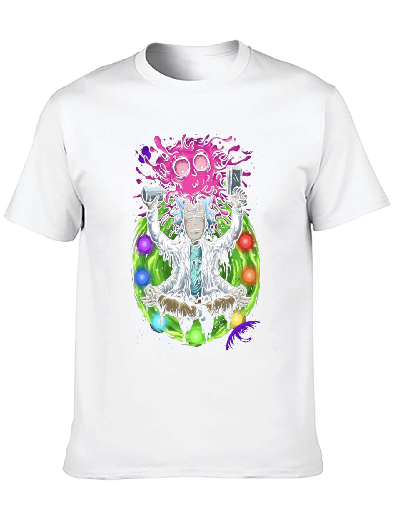 Rick and Morty Meditation T-Shirt - Black
