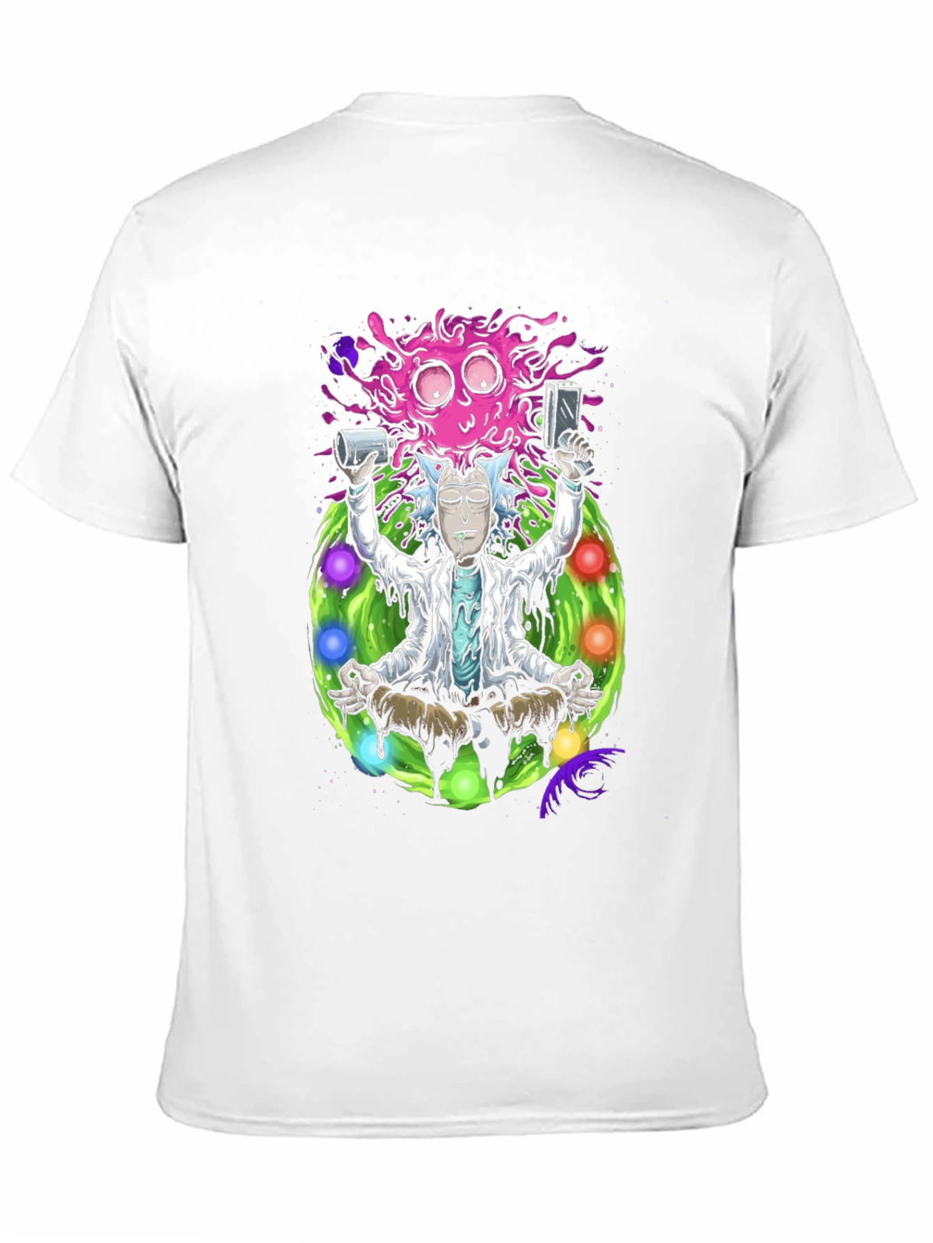 Rick and Morty Meditation T-Shirt - Black