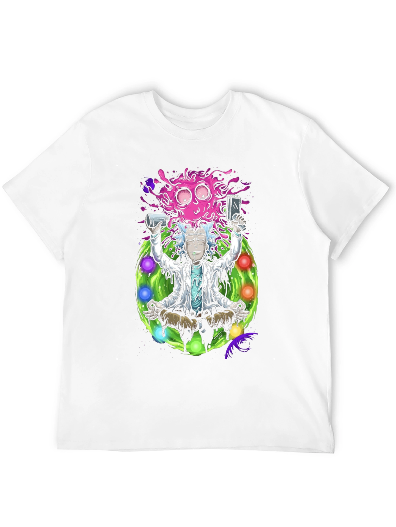 Rick and Morty Meditation T-Shirt - Black