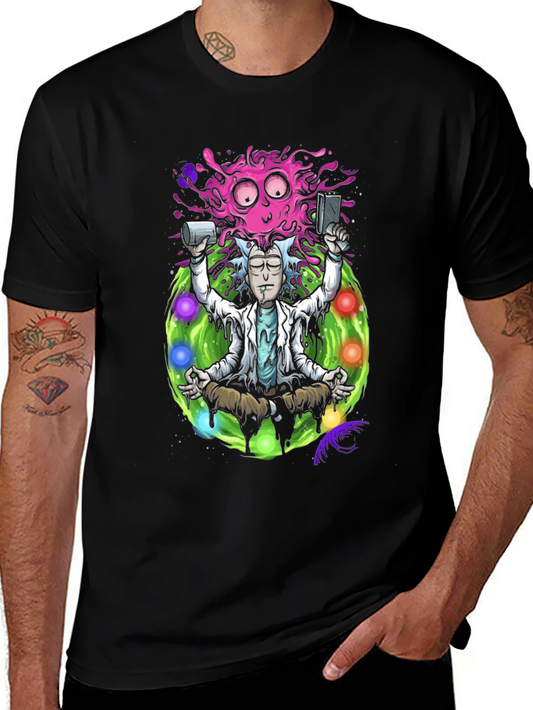 Rick and Morty Meditation T-Shirt - Black