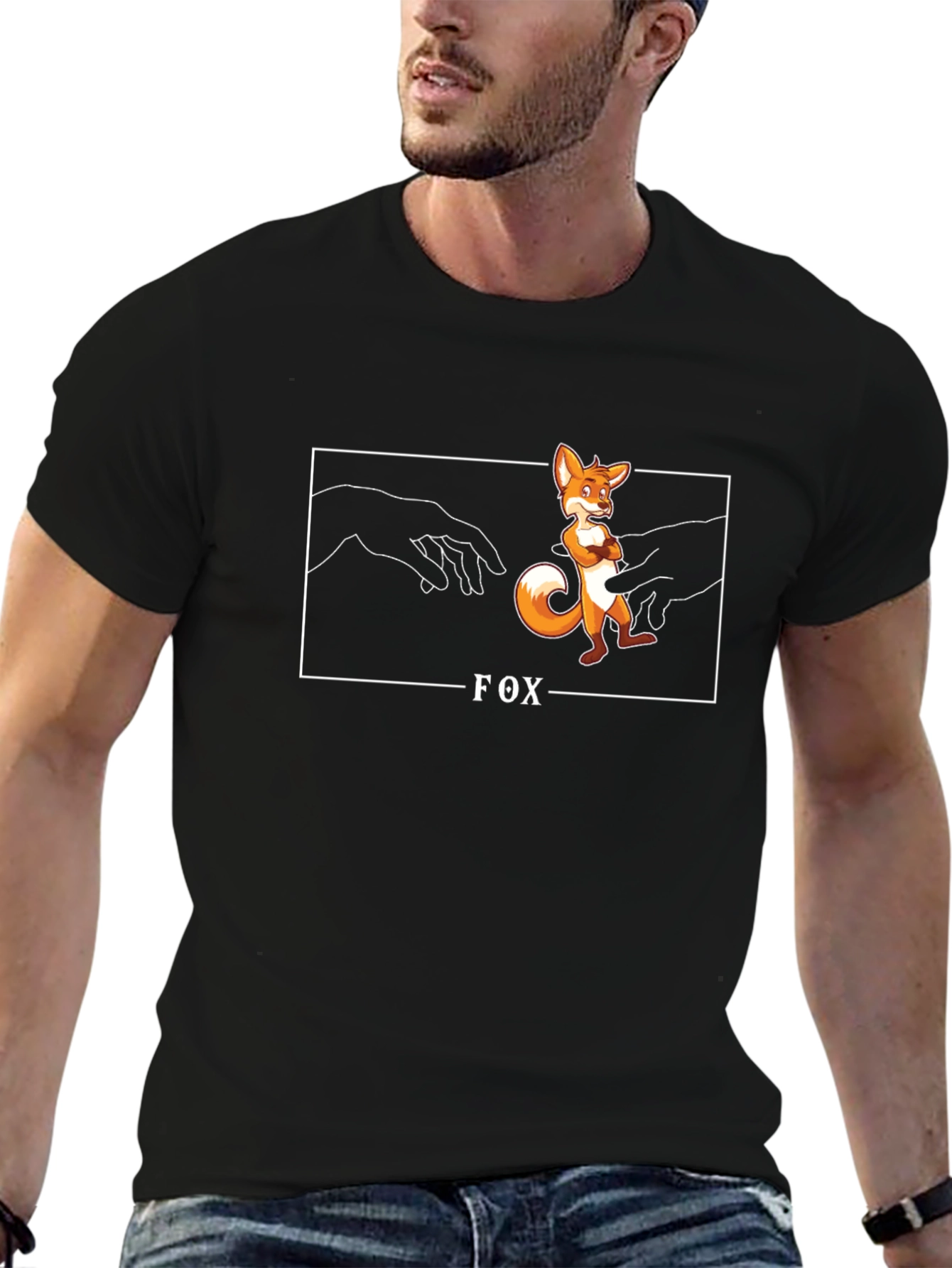 Fox Creation Parody Graphic T-Shirt