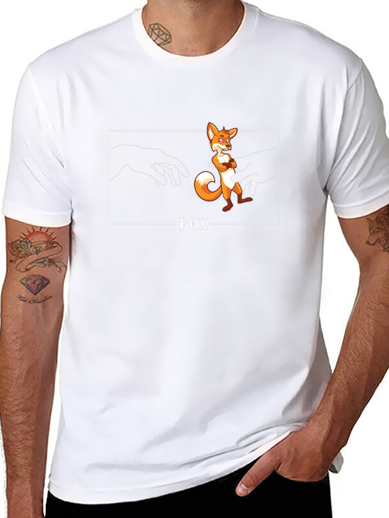 Fox Creation Parody Graphic T-Shirt