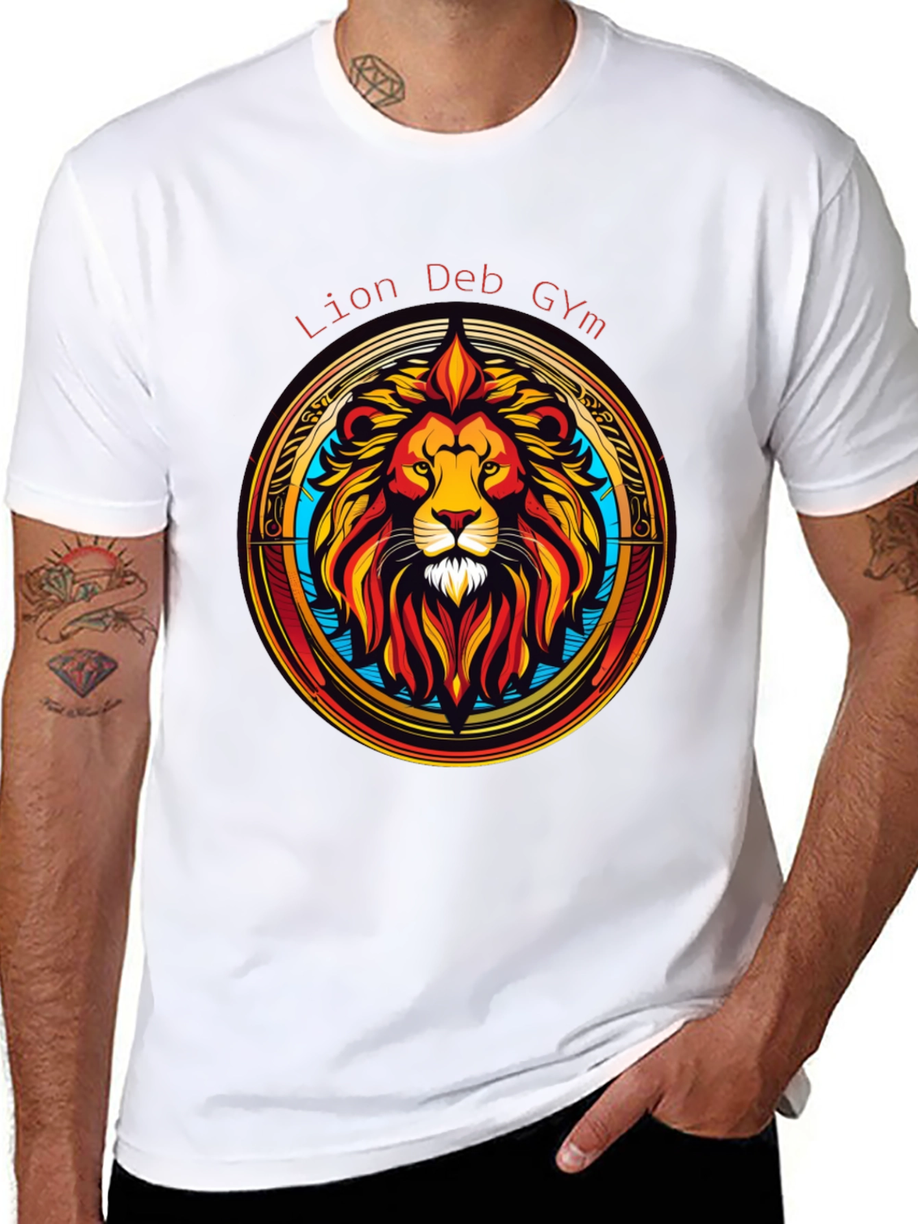 Lion Deb Gym T-Shirt - Stylish Graphic Tee