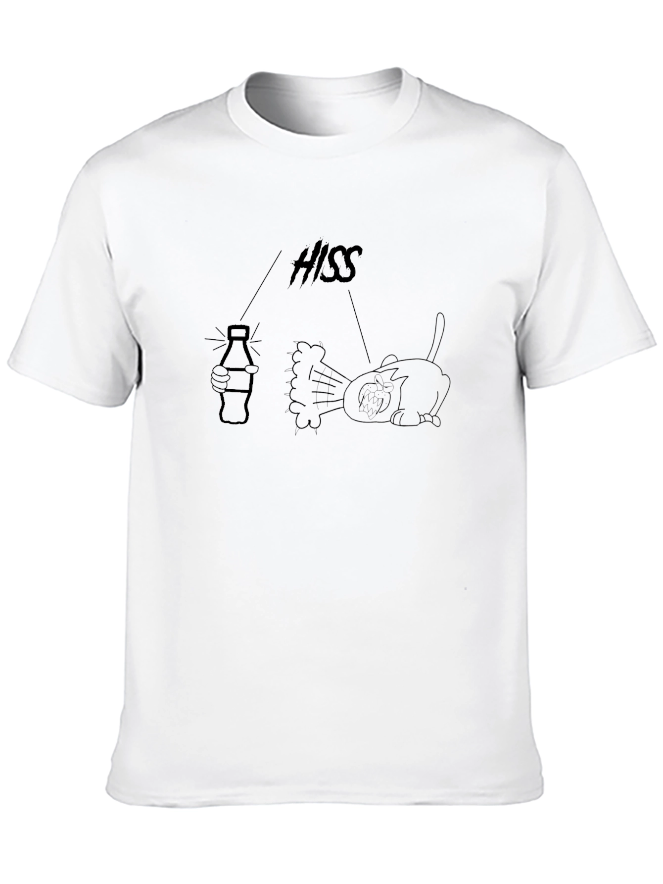 Hiss Cat Graphic T-Shirt