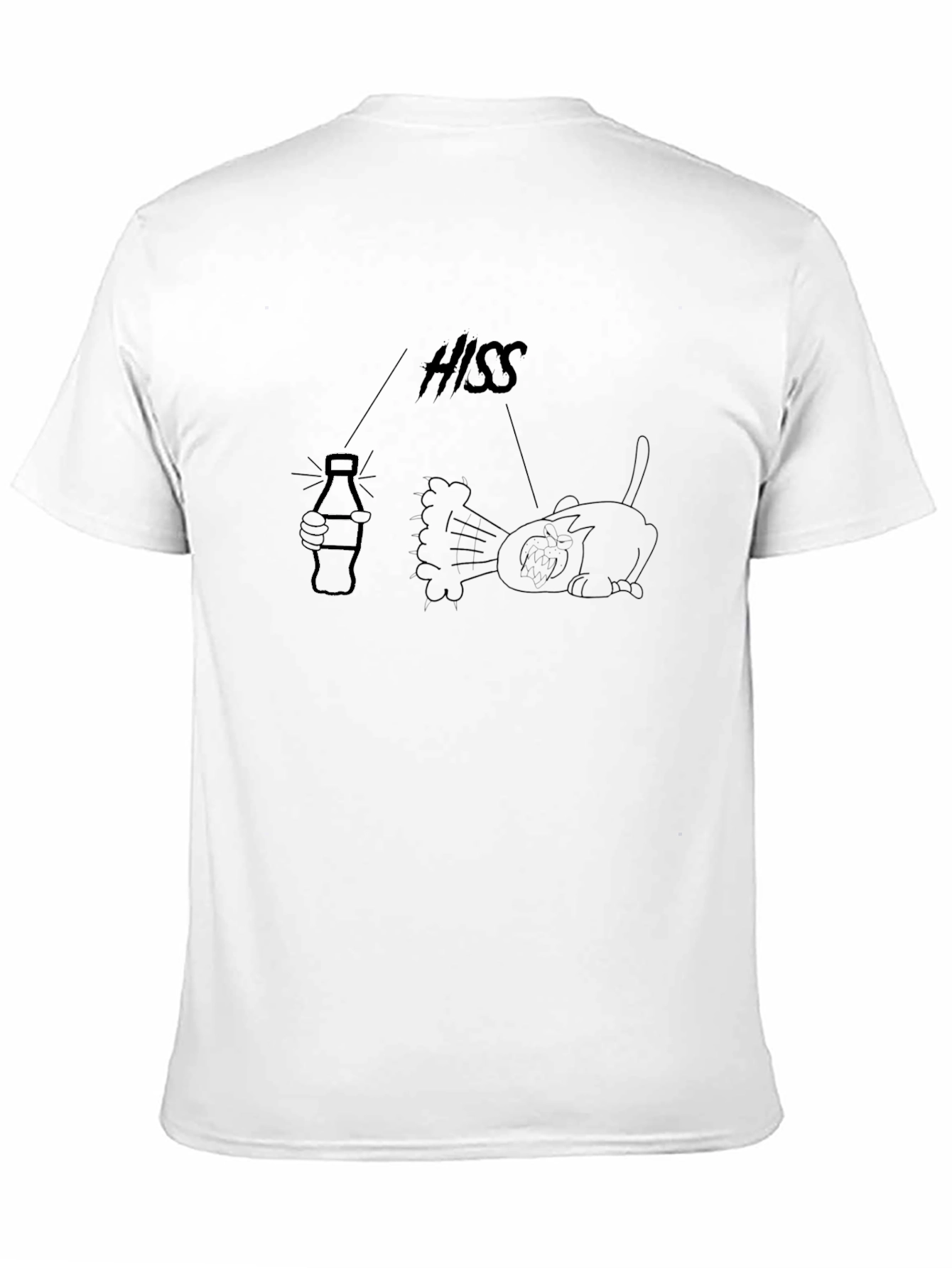 Hiss Cat Graphic T-Shirt