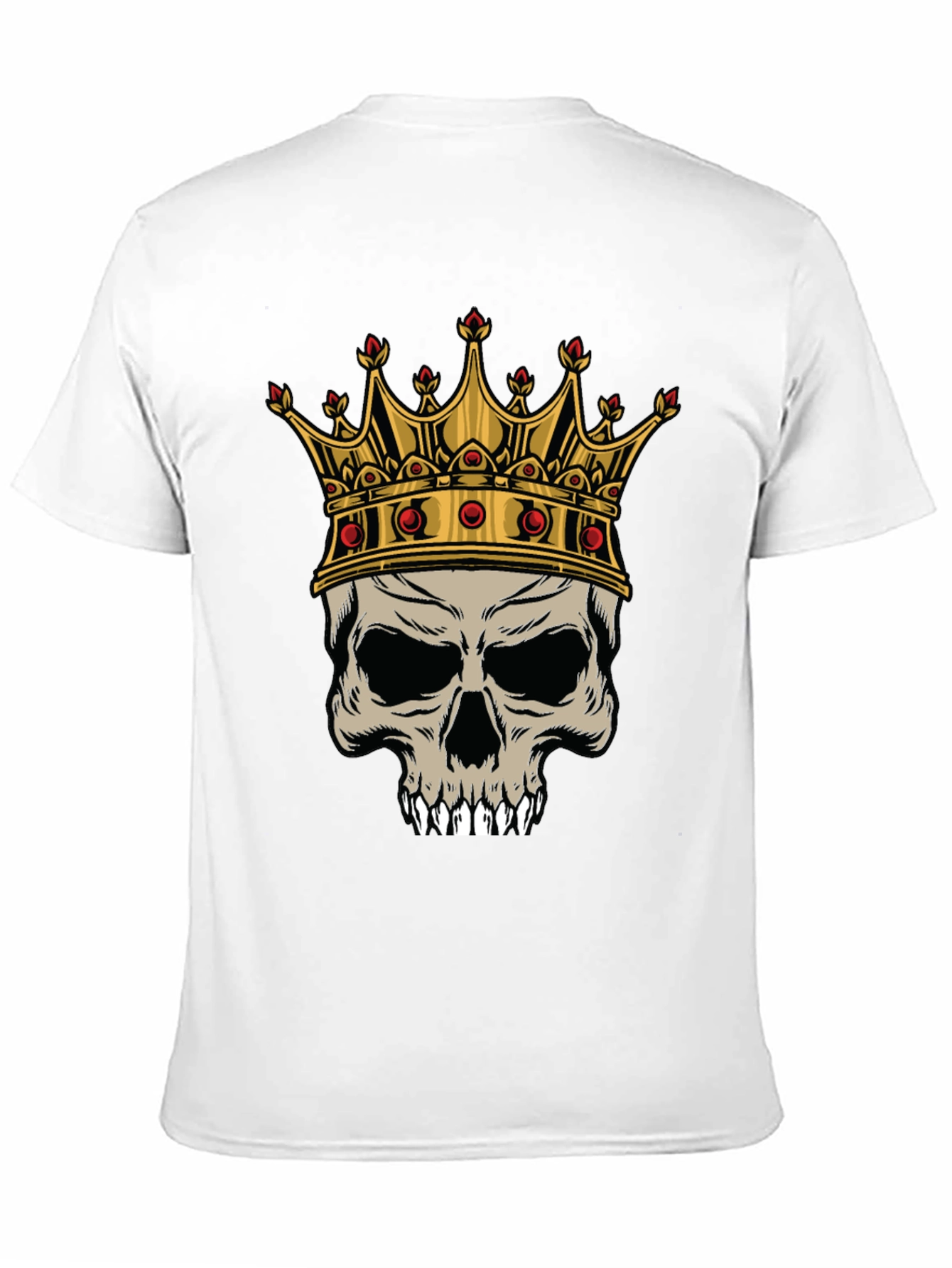 Skull King Graphic Tee - Black Cotton T-Shirt