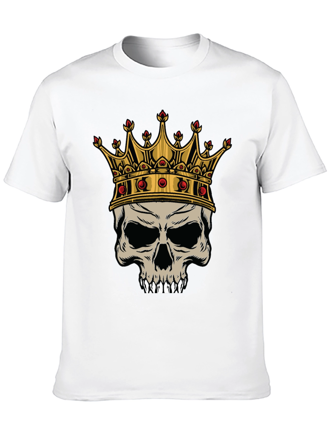 Skull King Graphic Tee - Black Cotton T-Shirt