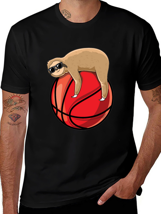 Cool Sloth Basketball Graphic Tee
