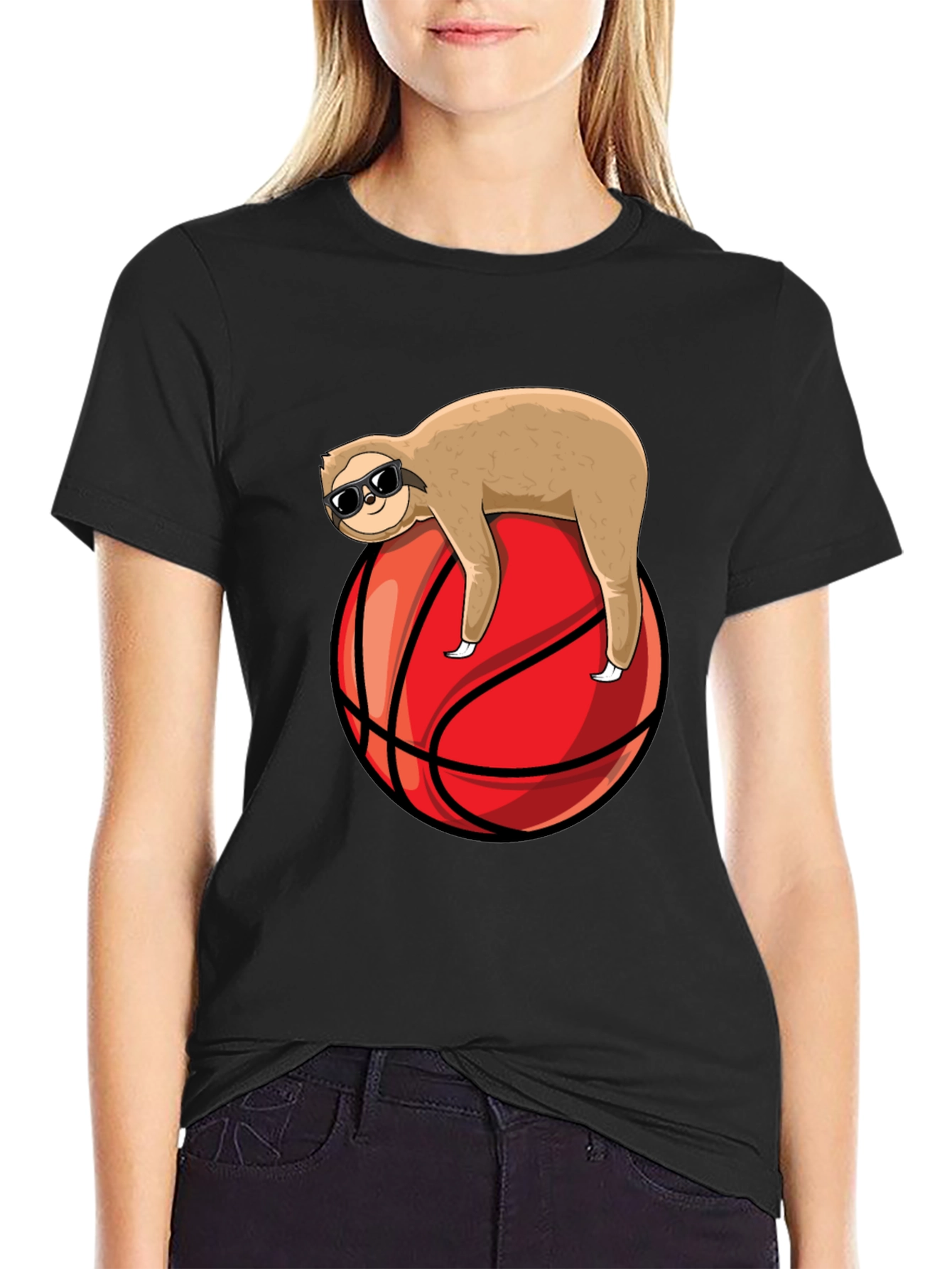 Cool Sloth Basketball Graphic Tee