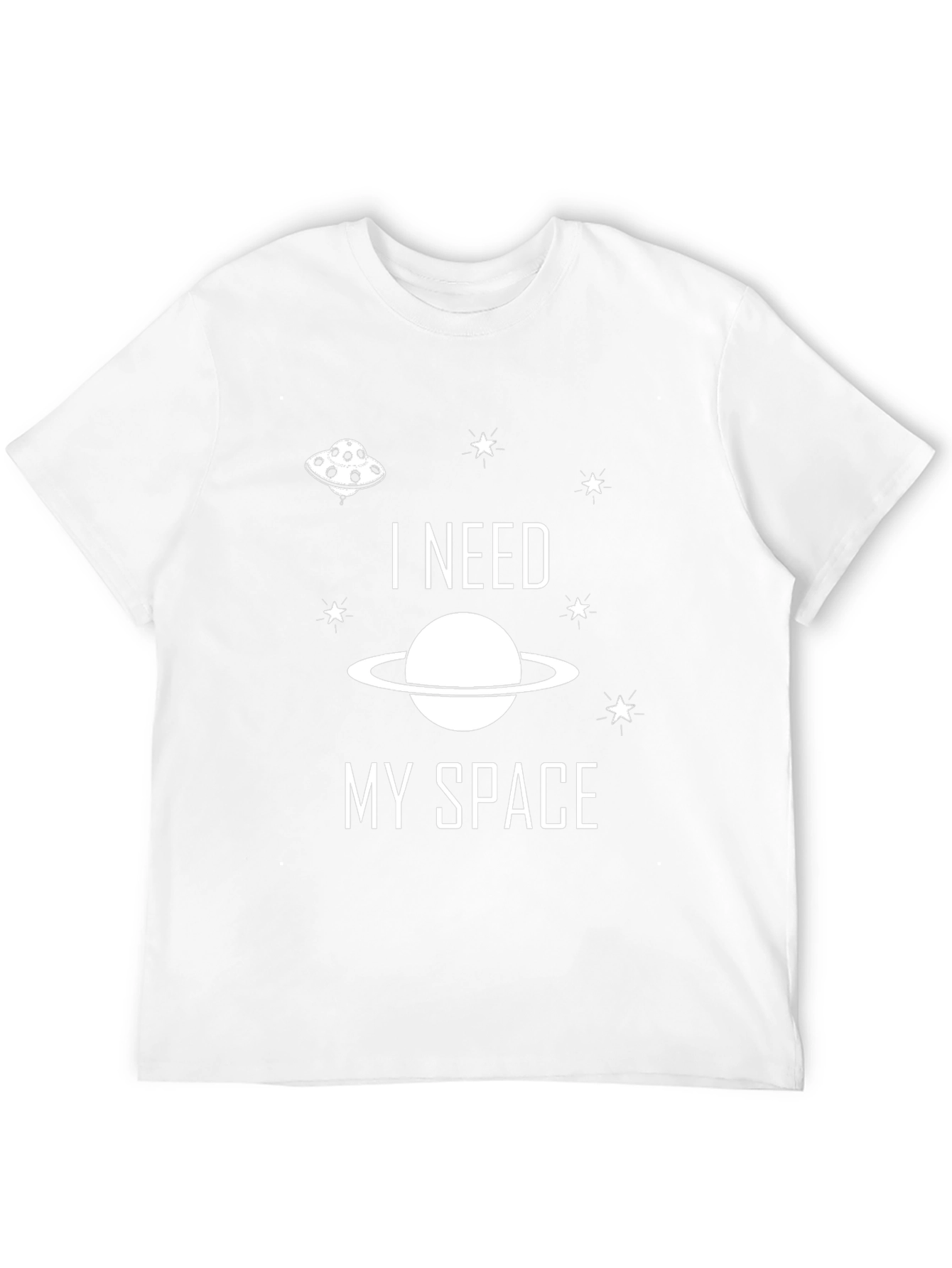I Need My Space Graphic Tee - Black