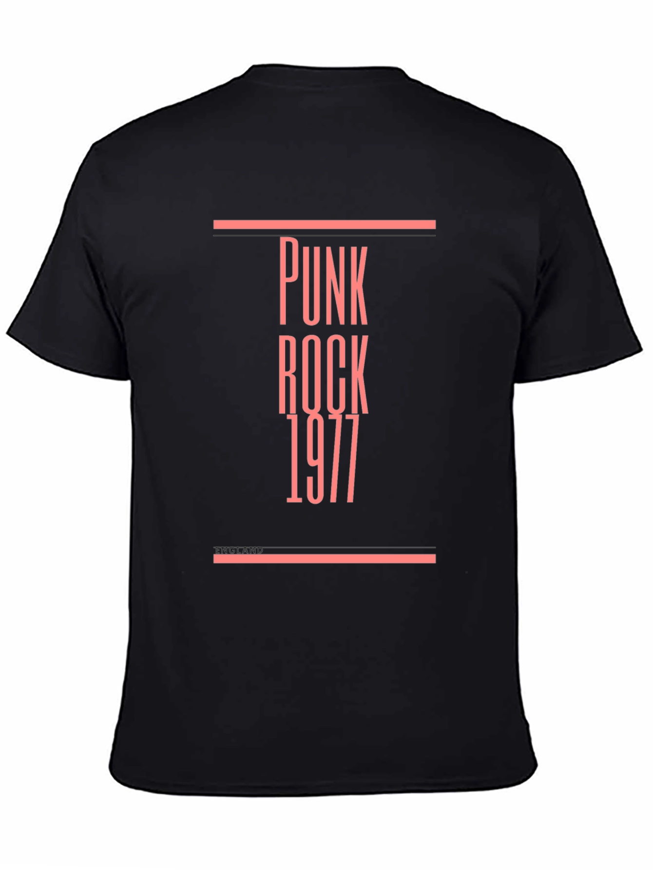 Punk Rock 1977 Black Graphic Tee