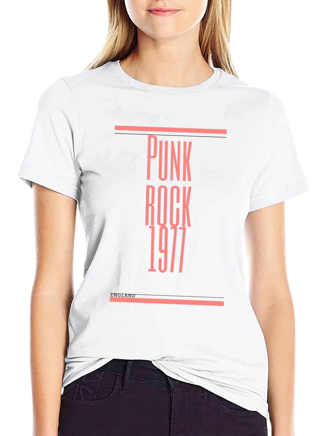 Punk Rock 1977 Black Graphic Tee