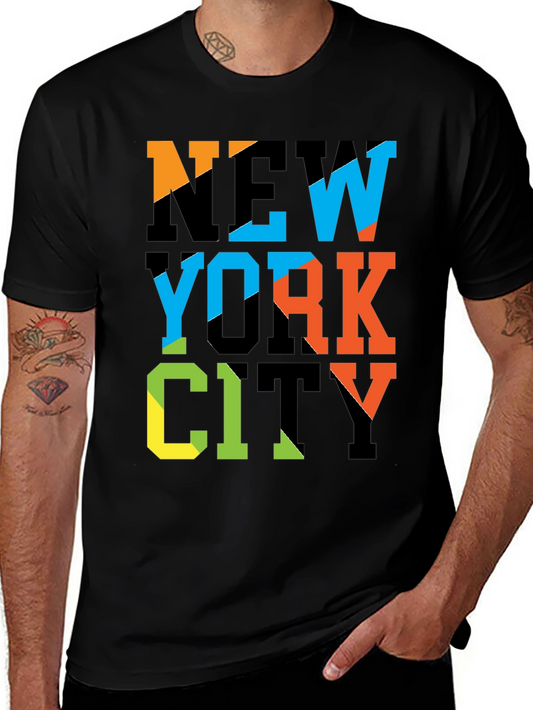 New York City Graphic Tee - Black Cotton Blend