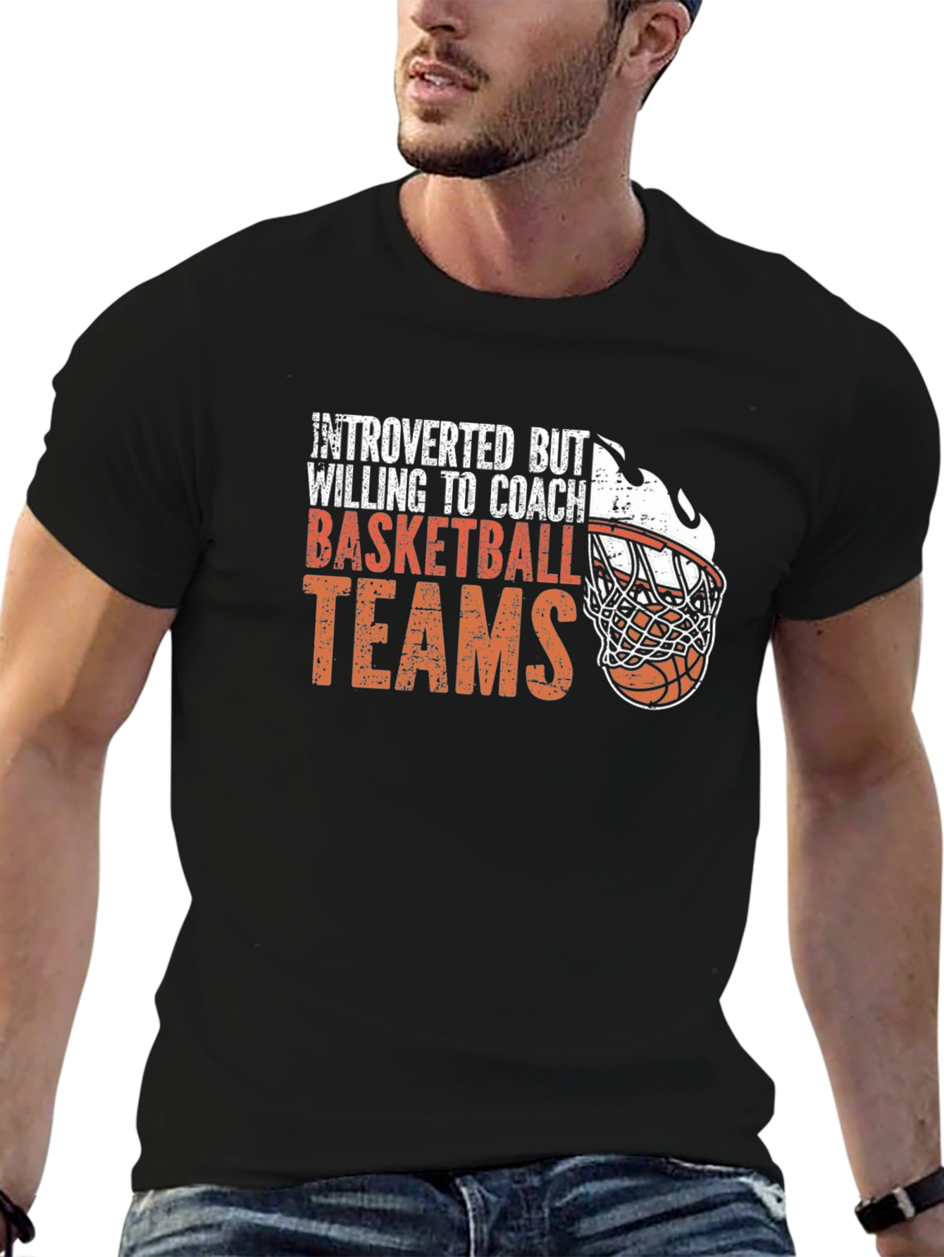 Introverted Basketball Coach T-Shirt