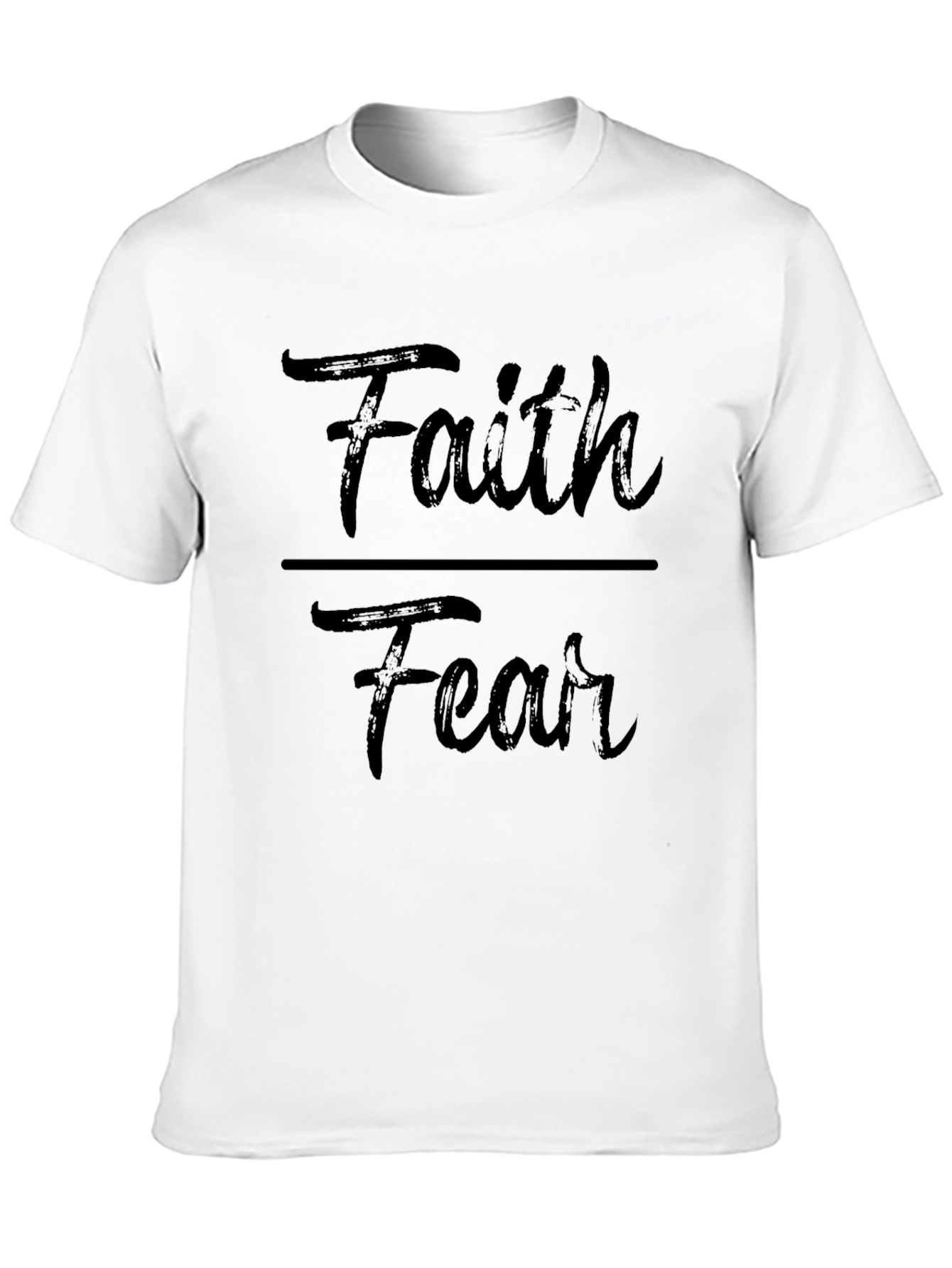 Faith Over Fear Graphic T-Shirt - Inspirational Design