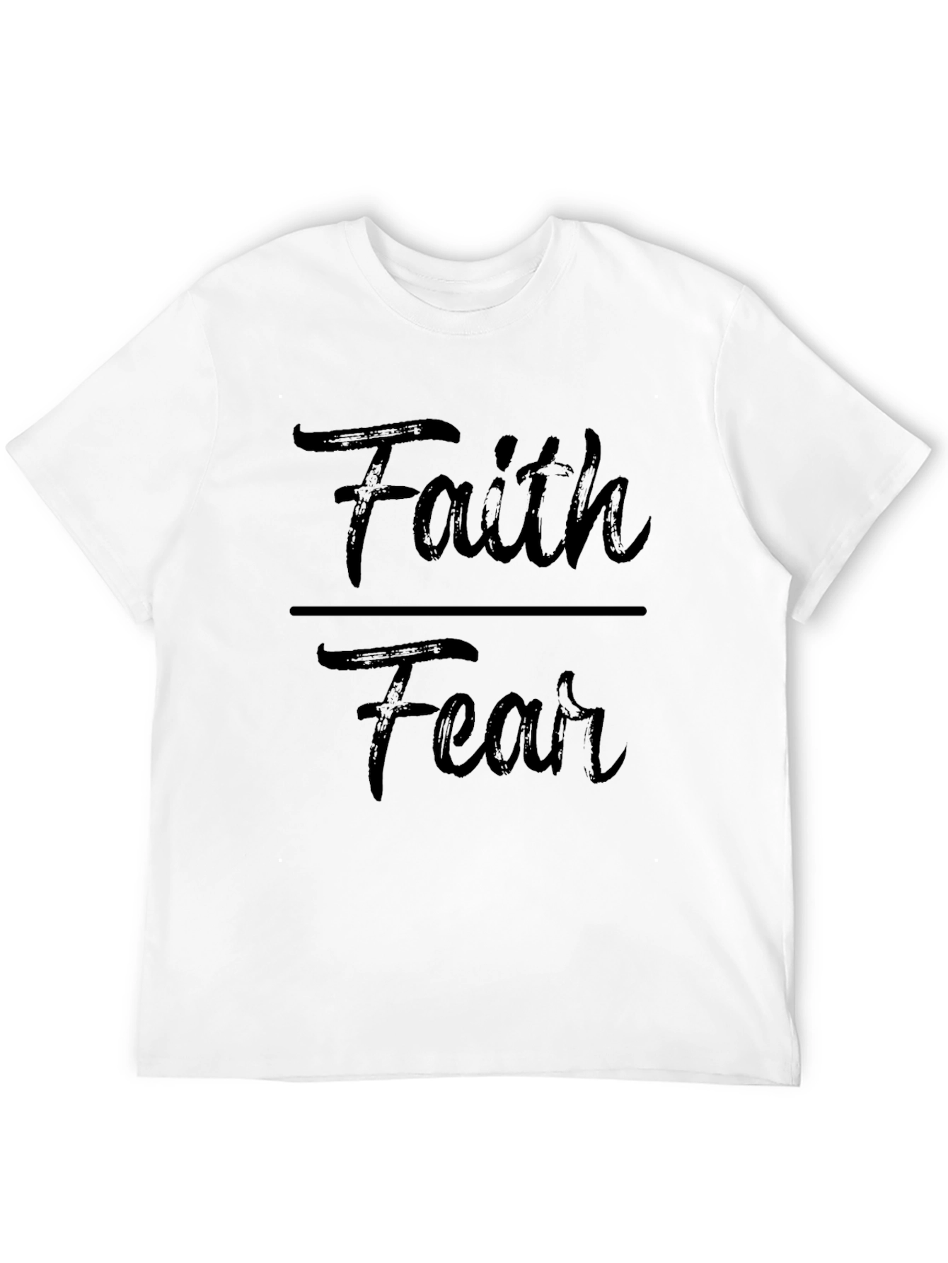 Faith Over Fear Graphic T-Shirt - Inspirational Design