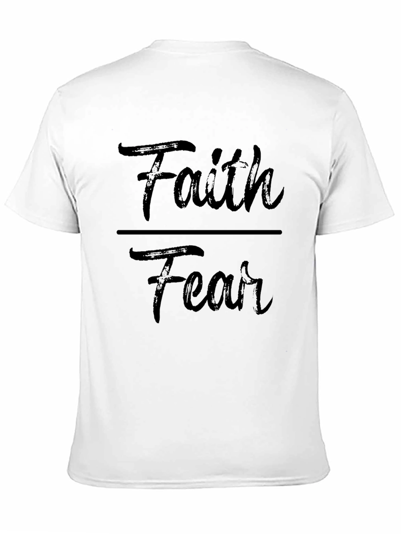Faith Over Fear Graphic T-Shirt - Inspirational Design