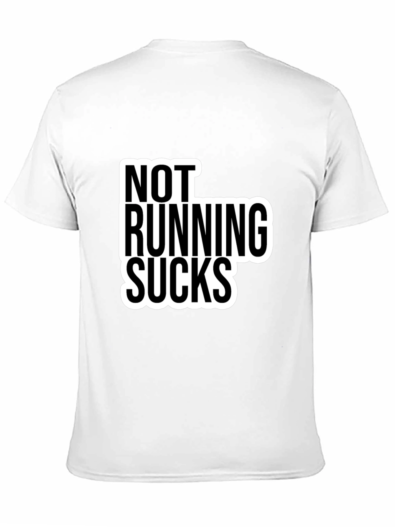 Not Running Sucks Black T-Shirt