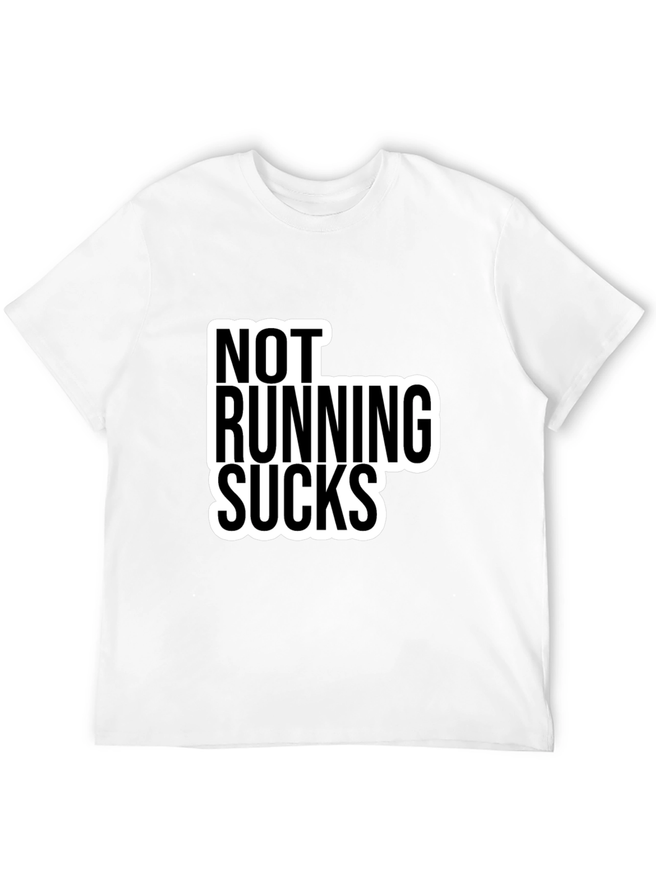 Not Running Sucks Black T-Shirt