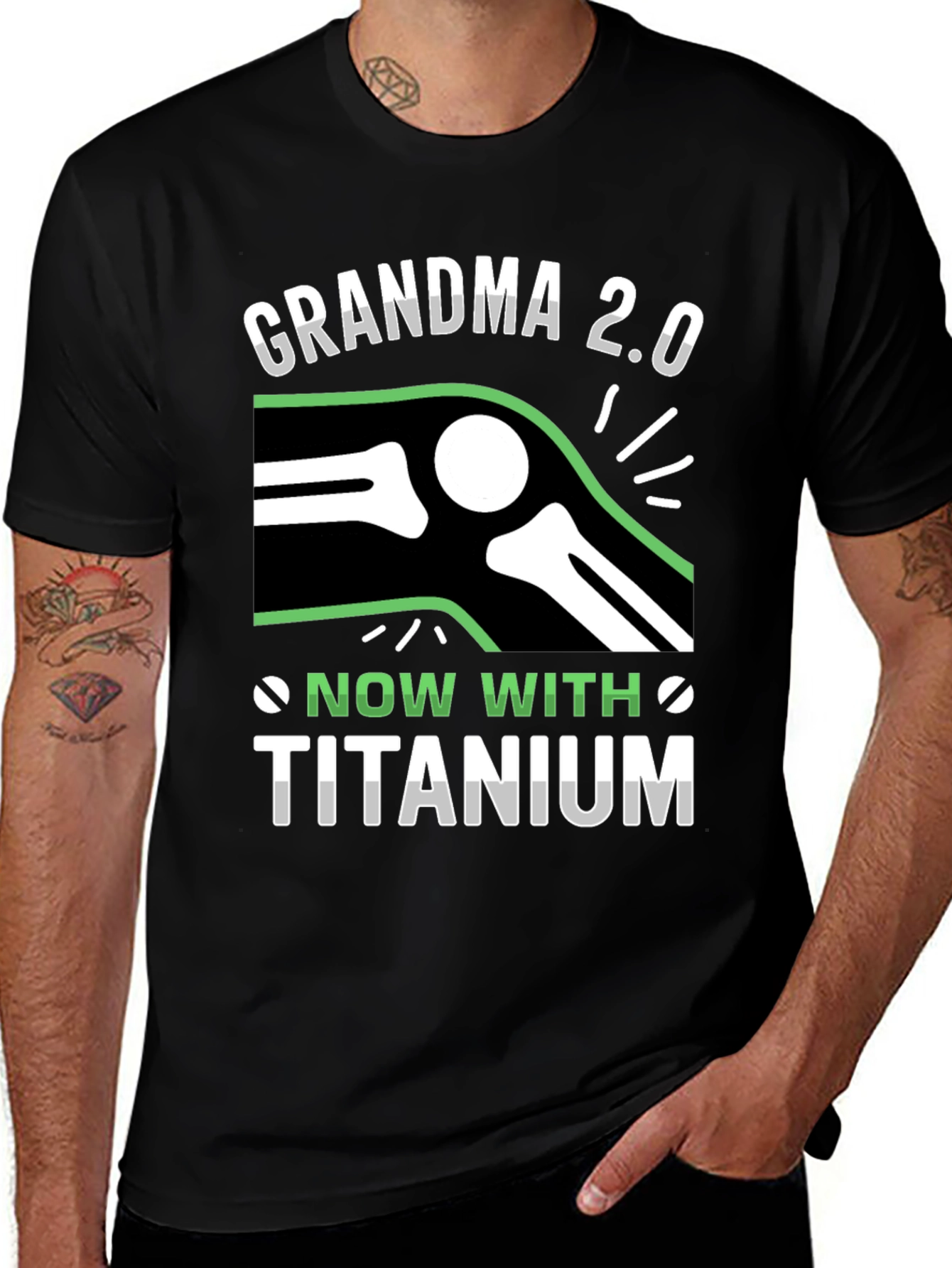 Grandma 2.0 Titanium Knee Replacement T-Shirt