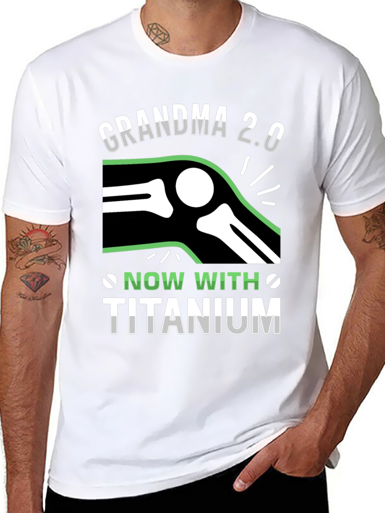Grandma 2.0 Titanium Knee Replacement T-Shirt