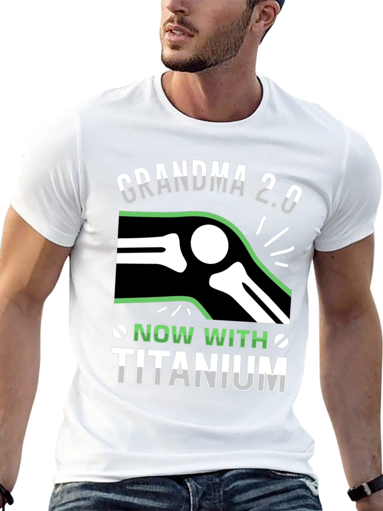 Grandma 2.0 Titanium Knee Replacement T-Shirt