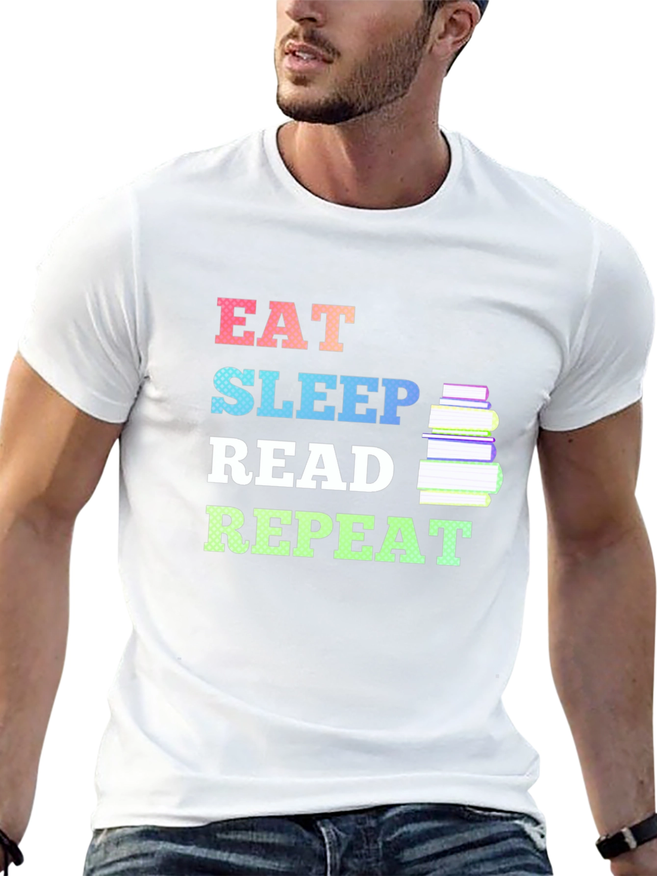 Eat Sleep Read Repeat T-Shirt Book Lover