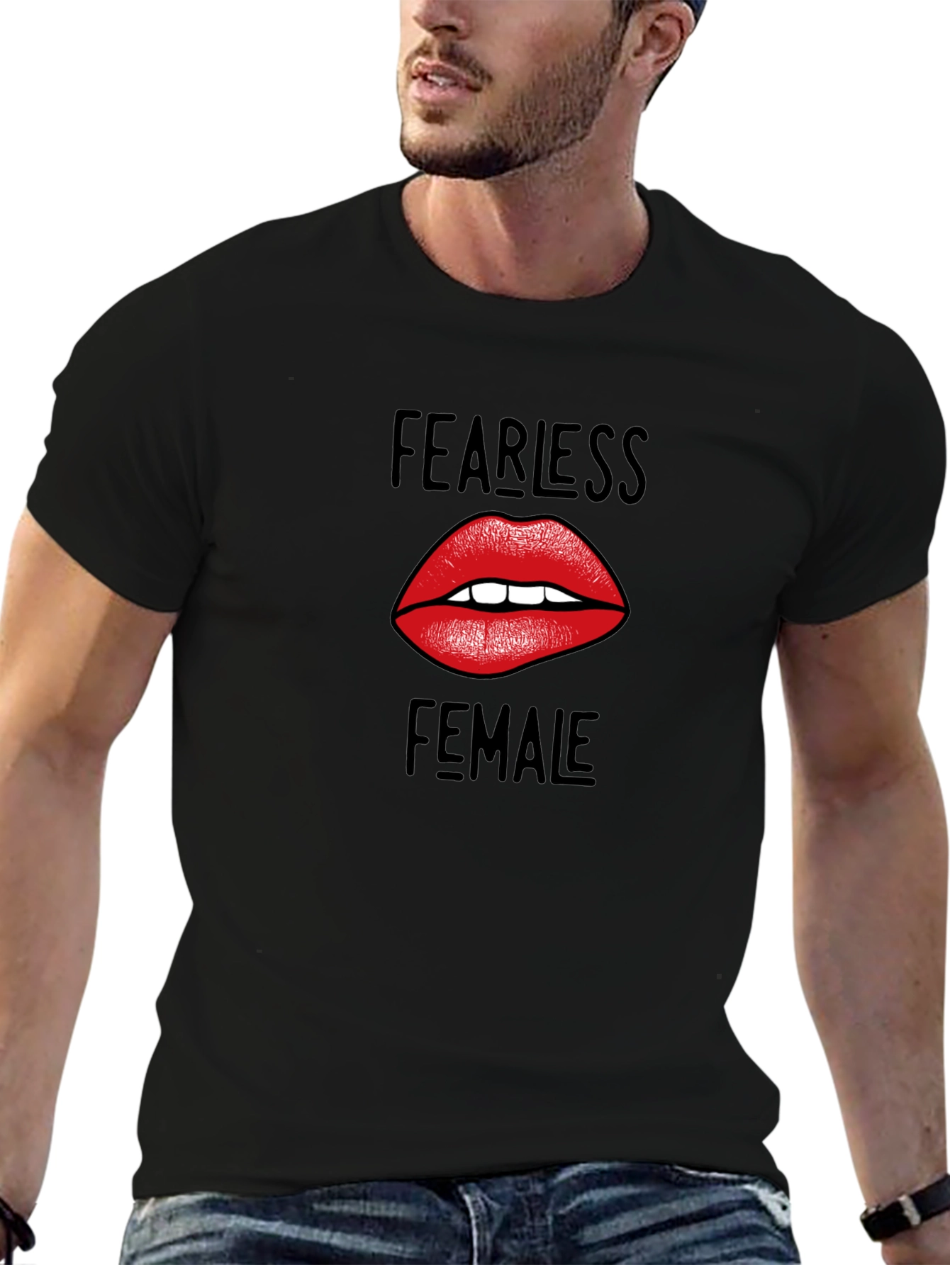 Fearless Female Graphic Tee - Black