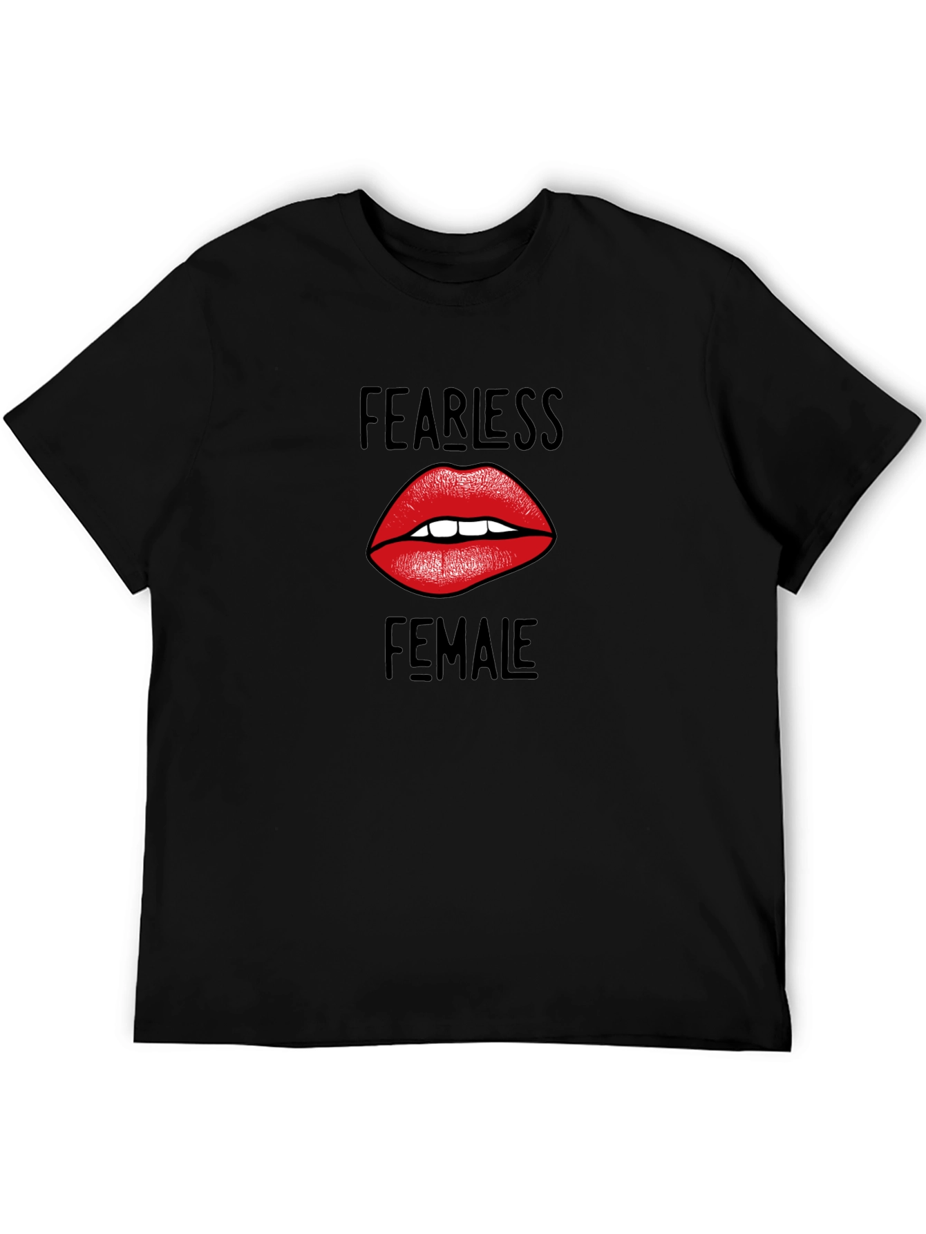 Fearless Female Graphic Tee - Black