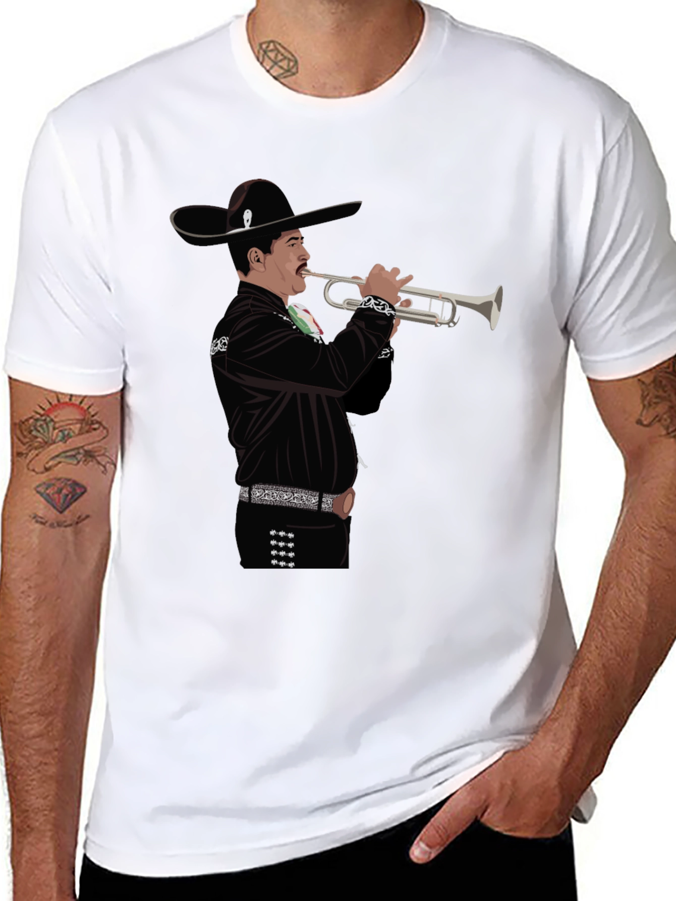 Mariachi Musician Graphic T-Shirt