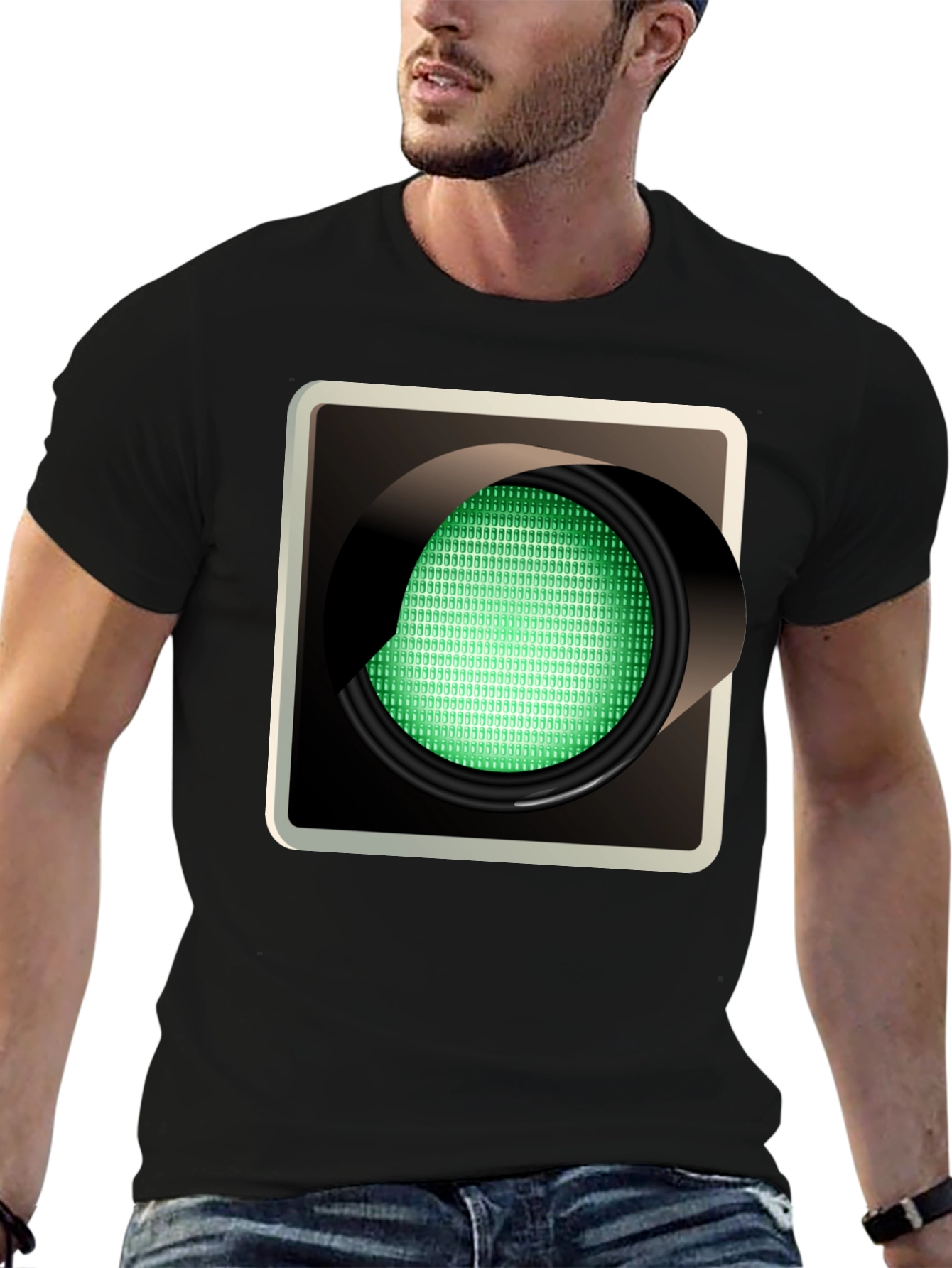 Go Green T-Shirt - Traffic Light Graphic Tee