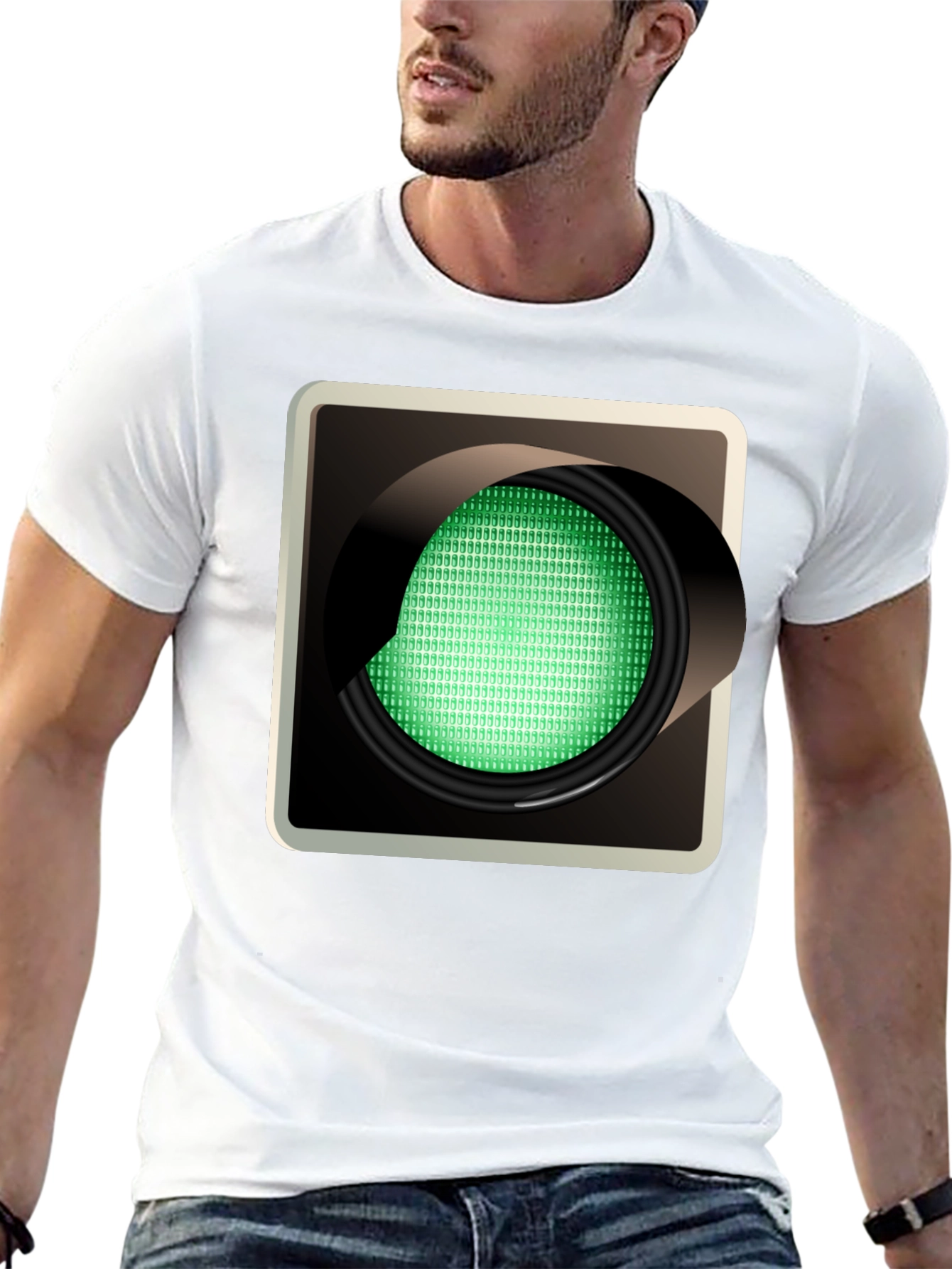 Go Green T-Shirt - Traffic Light Graphic Tee