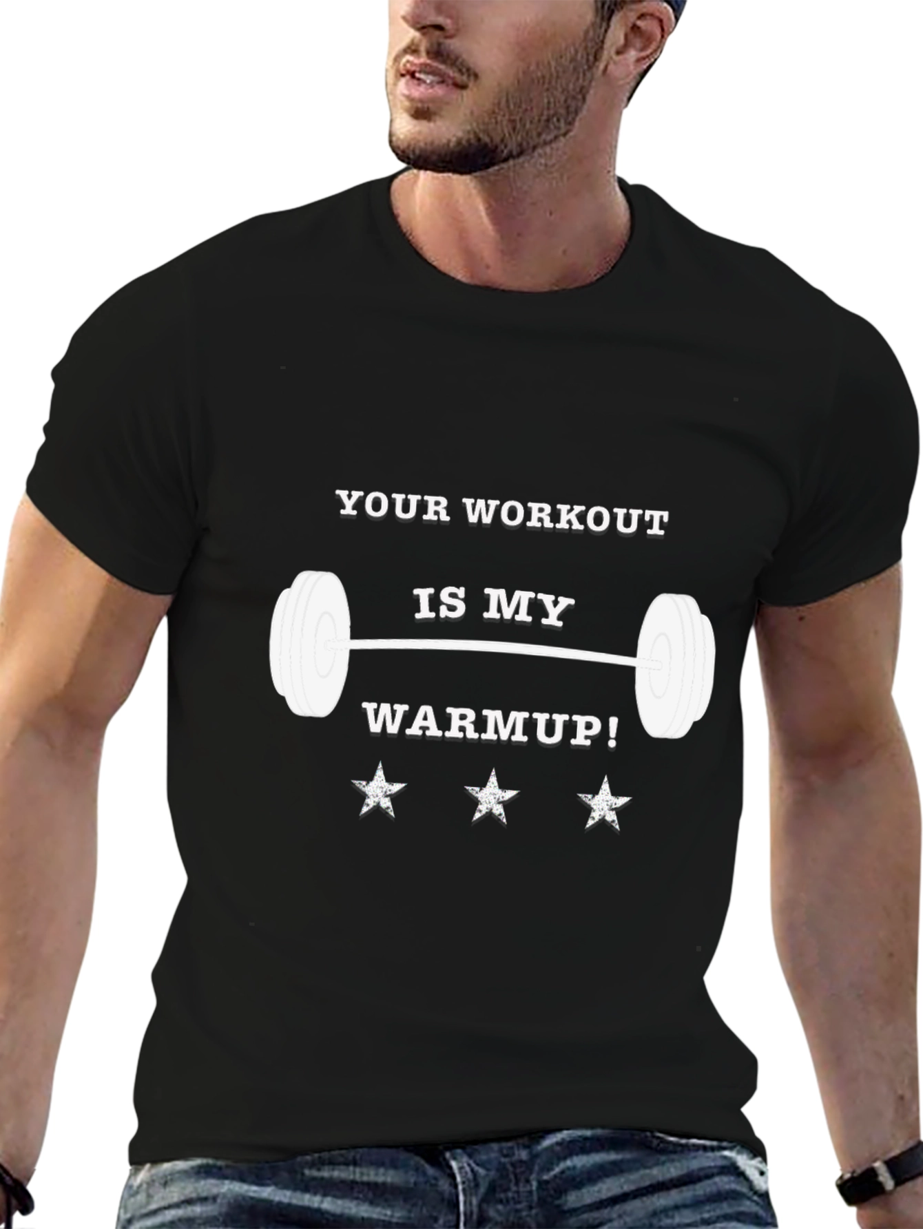Workout Humor Graphic Tee: My Warmup