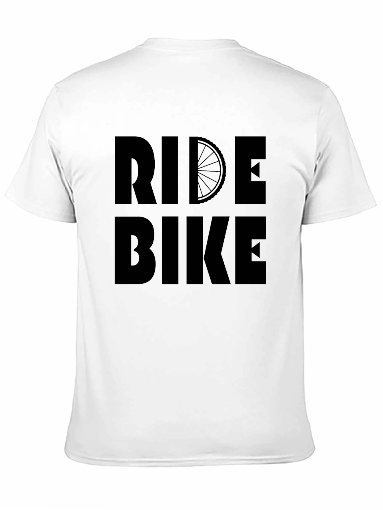 Ride Bike Graphic T-Shirt - Black Casual Tee