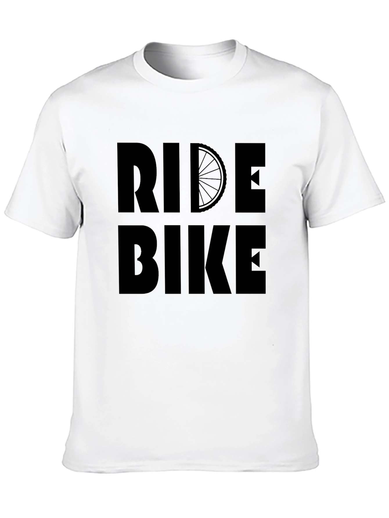Ride Bike Graphic T-Shirt - Black Casual Tee