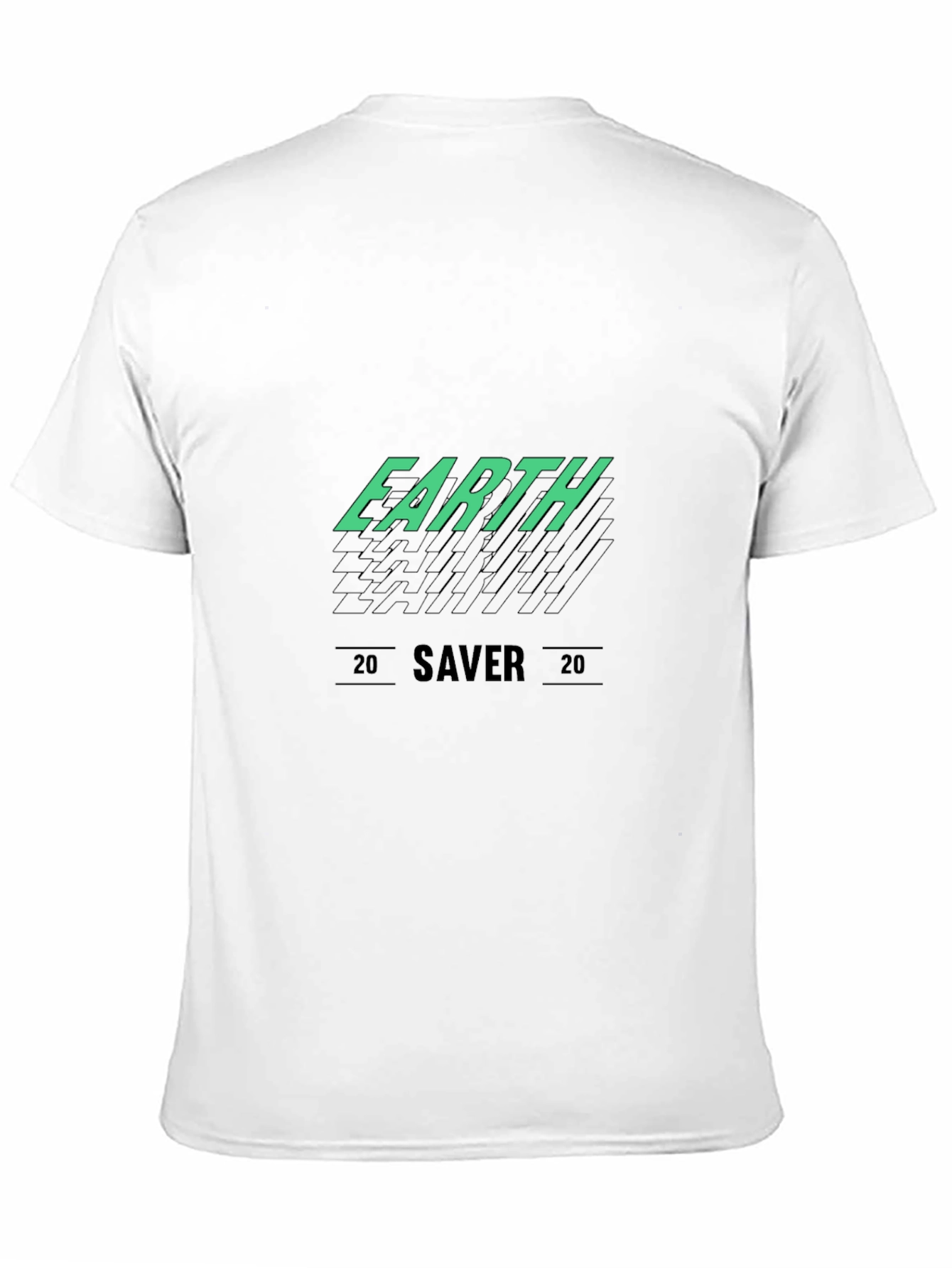 Earth Saver Graphic Tee - Black Cotton T-Shirt