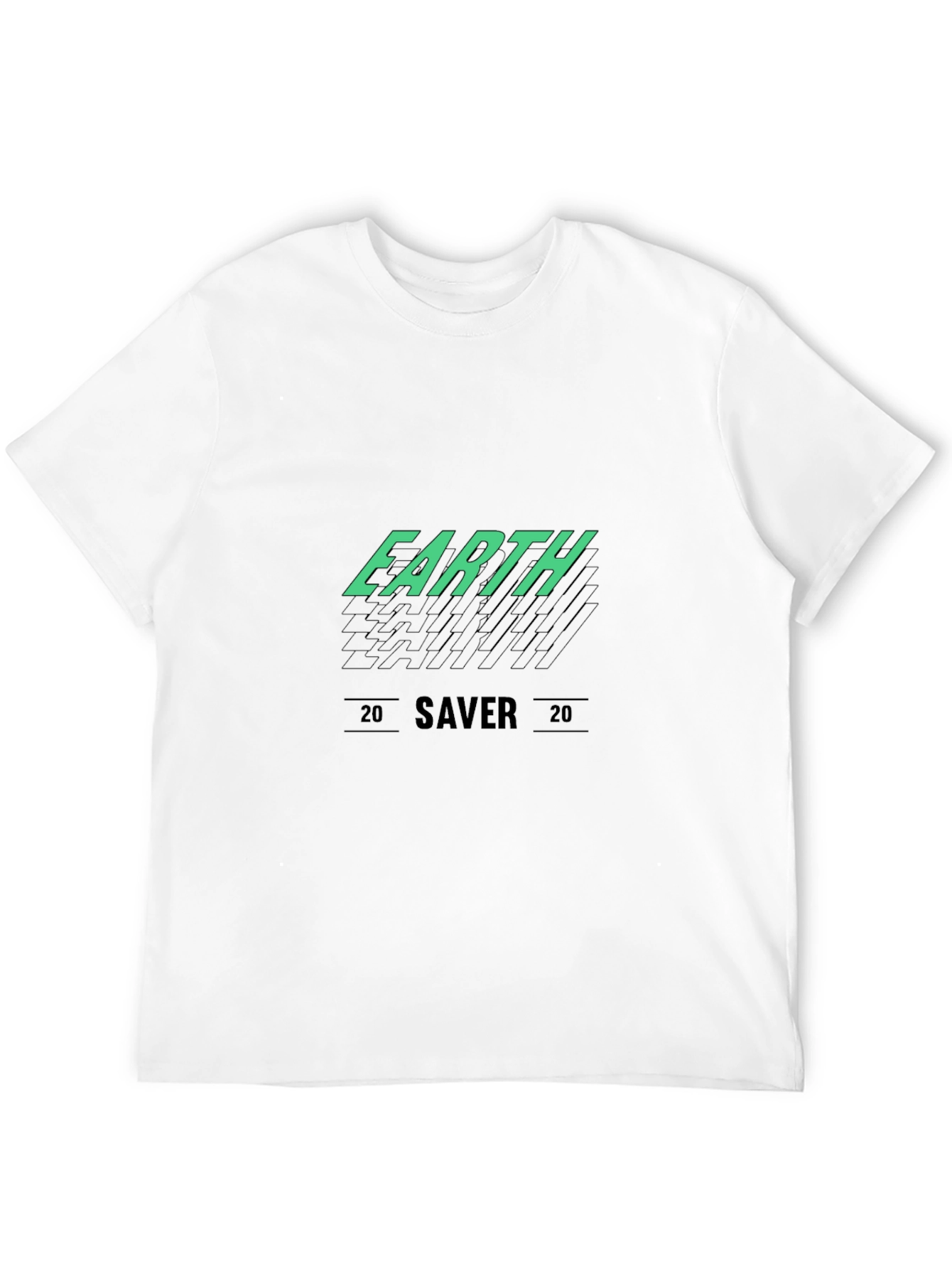 Earth Saver Graphic Tee - Black Cotton T-Shirt