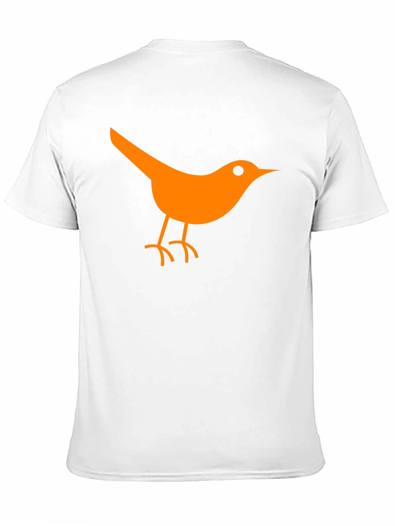 Orange Bird Graphic Black T-Shirt