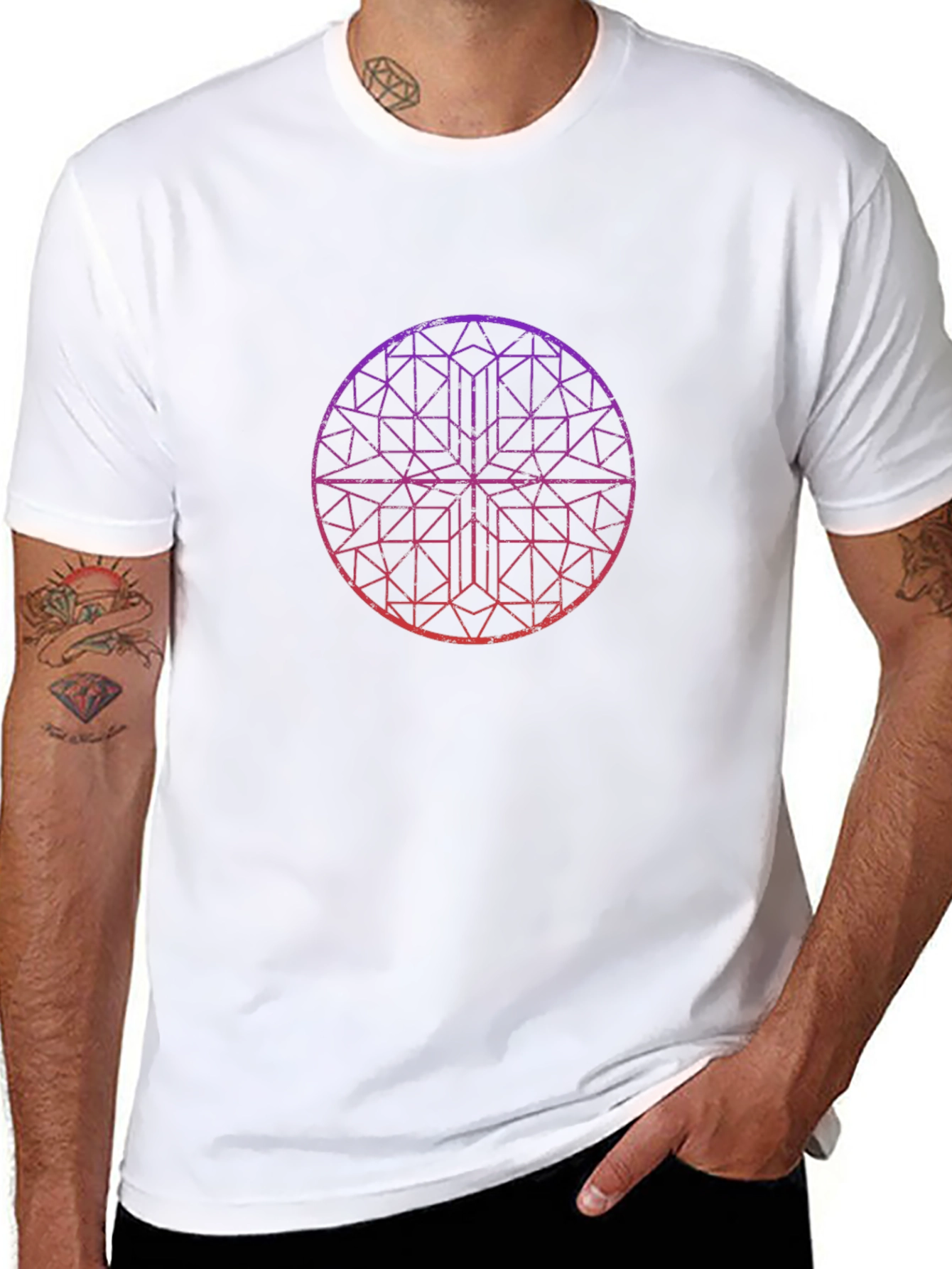 Geometric Circle T-Shirt