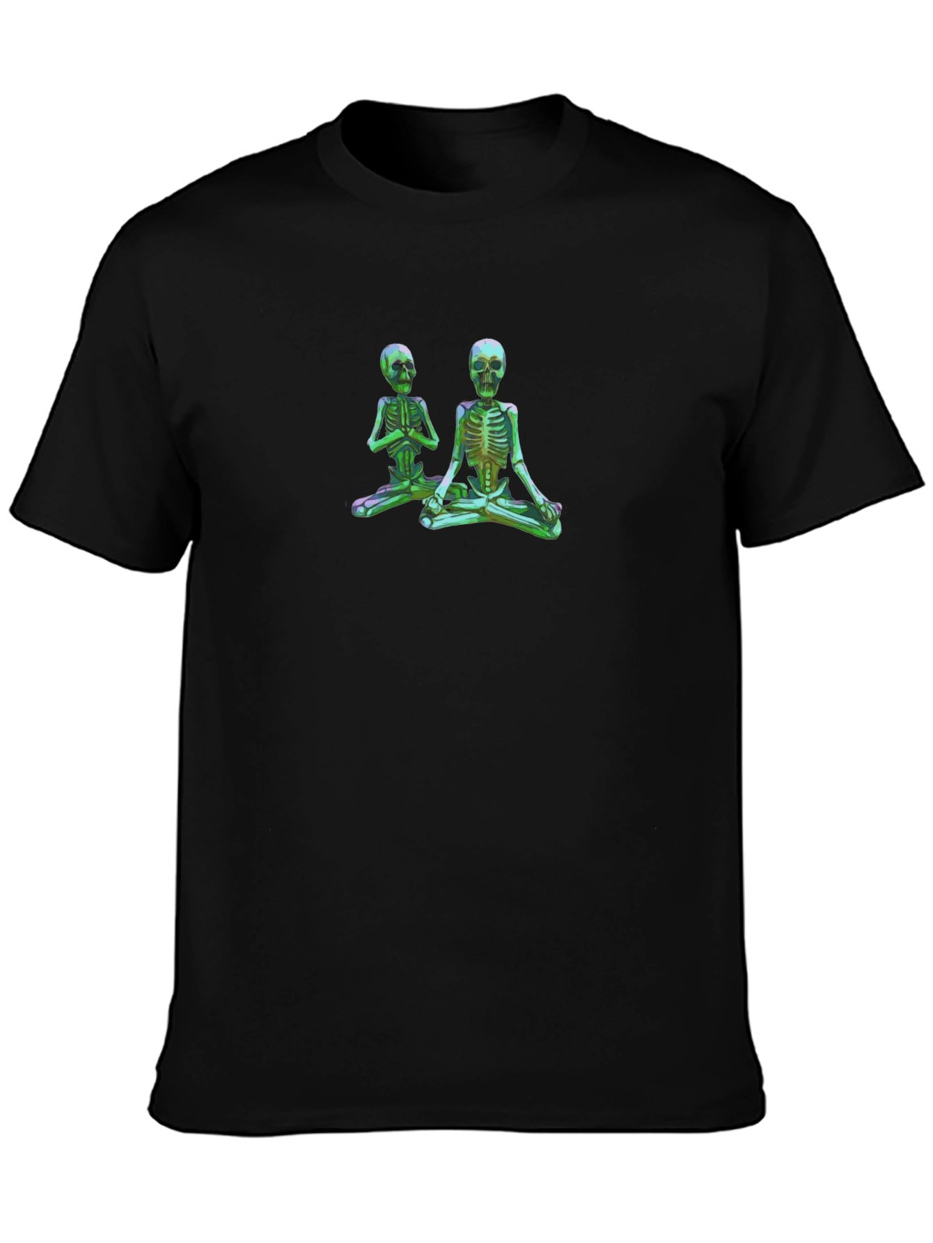 Yoga Skeletons Graphic Tee - Meditate in Style!