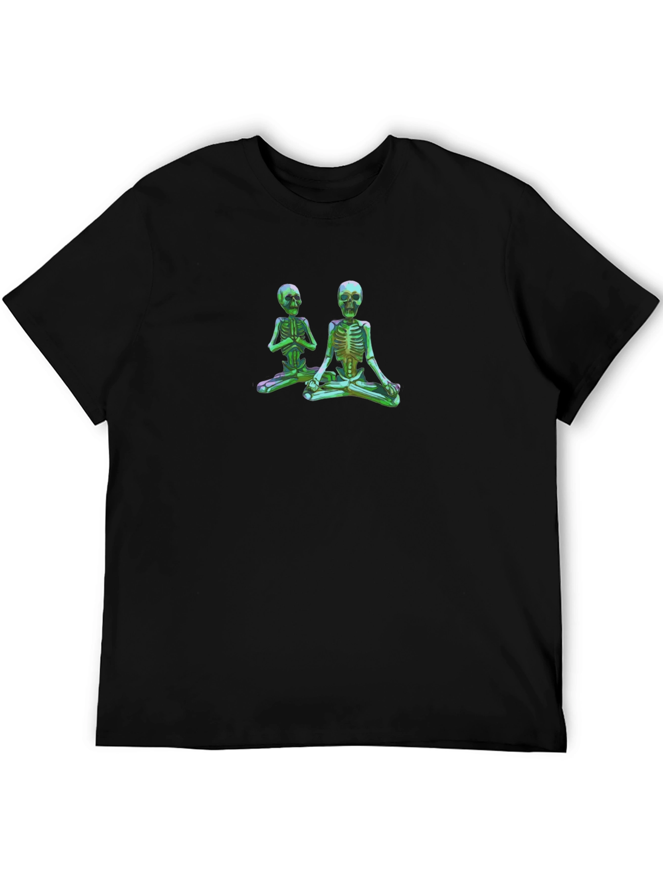 Yoga Skeletons Graphic Tee - Meditate in Style!