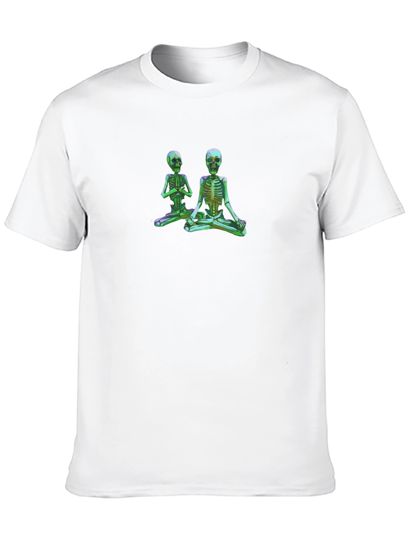 Yoga Skeletons Graphic Tee - Meditate in Style!