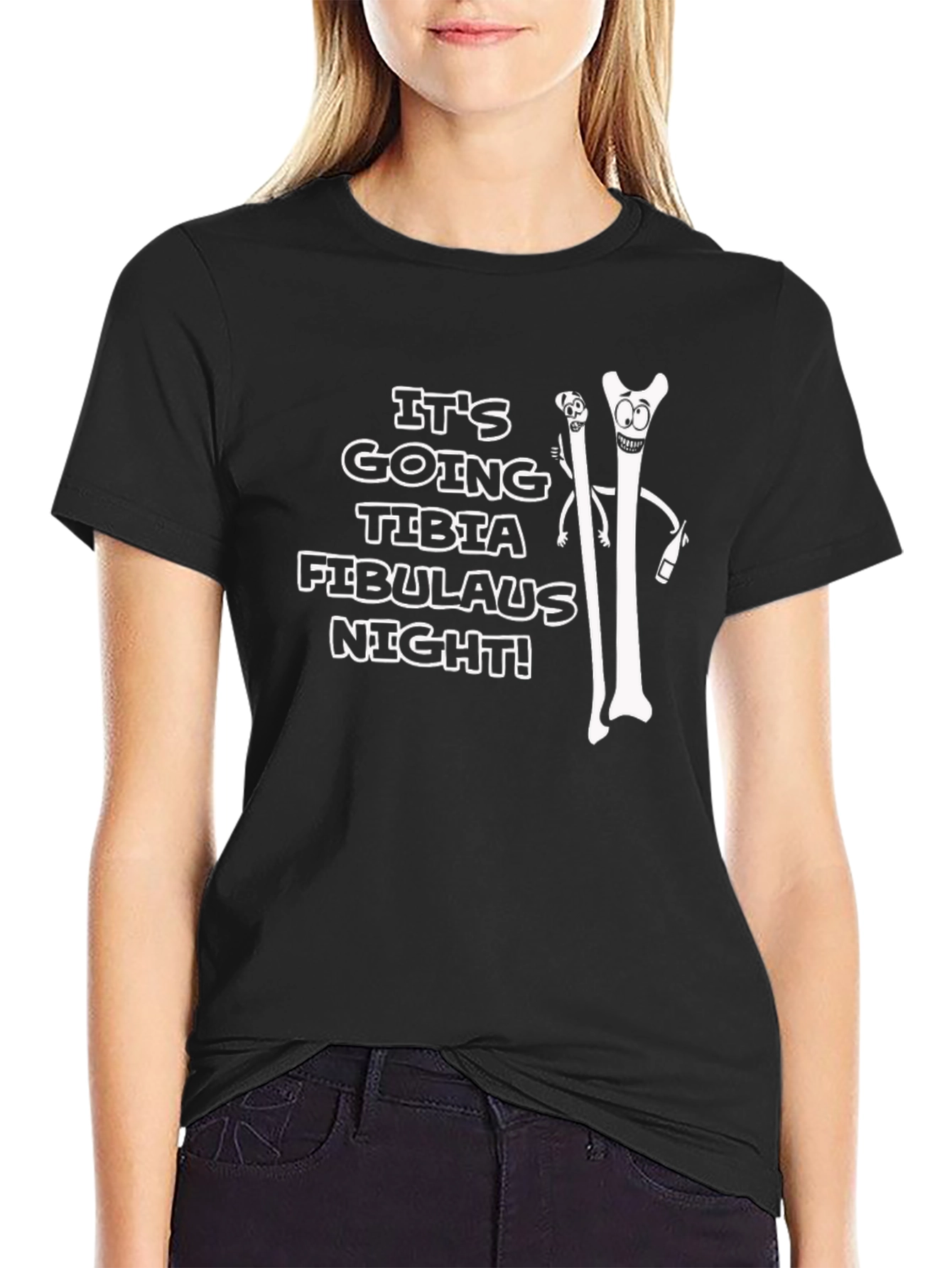 Tibia Fibulaus Night Funny Anatomy T-Shirt