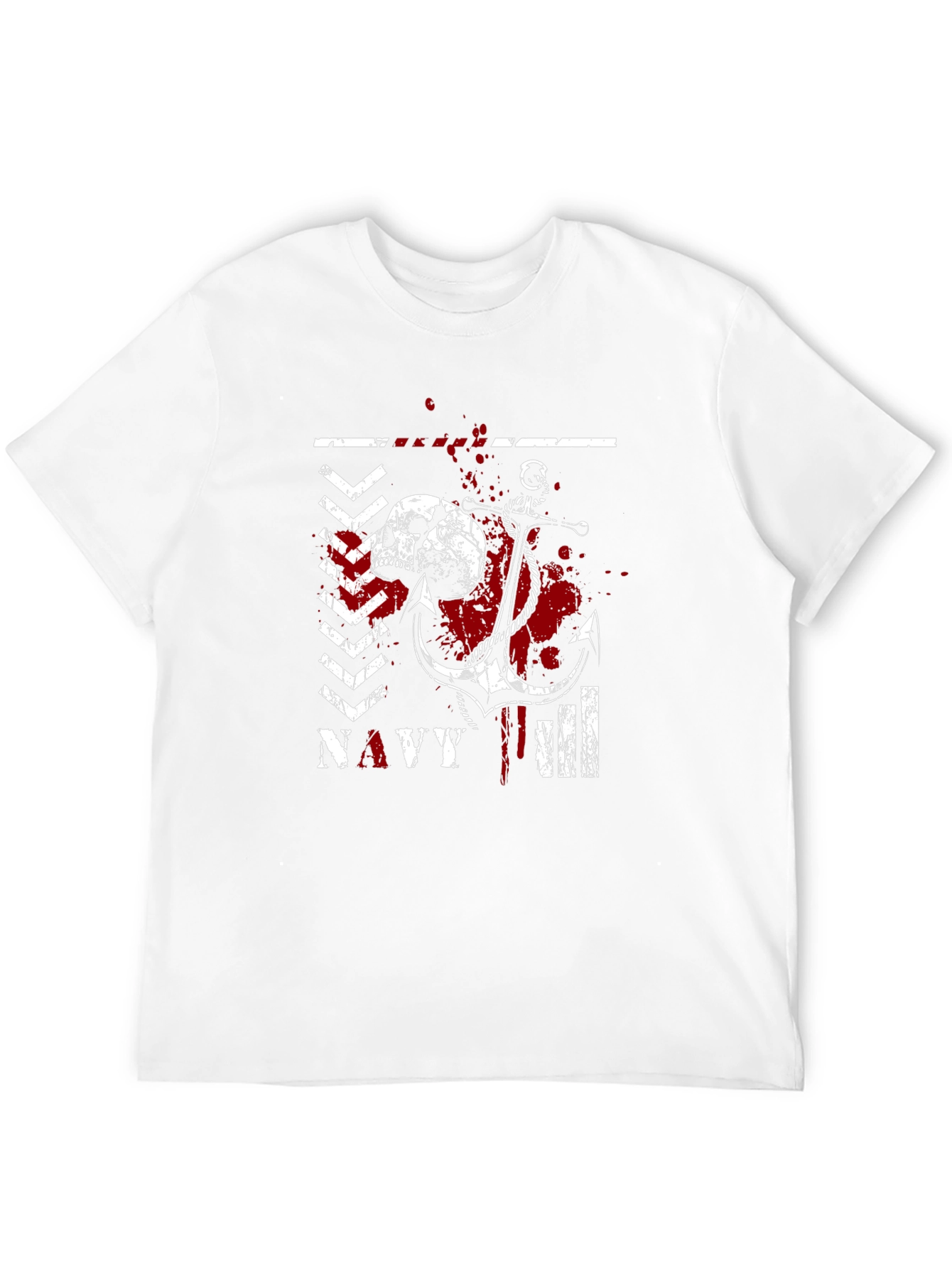 Navy Skull & Anchor Graphic Tee