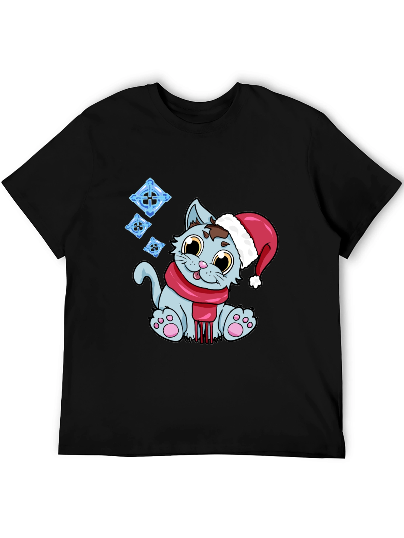 Festive Cat T-Shirt - Holiday Cheer