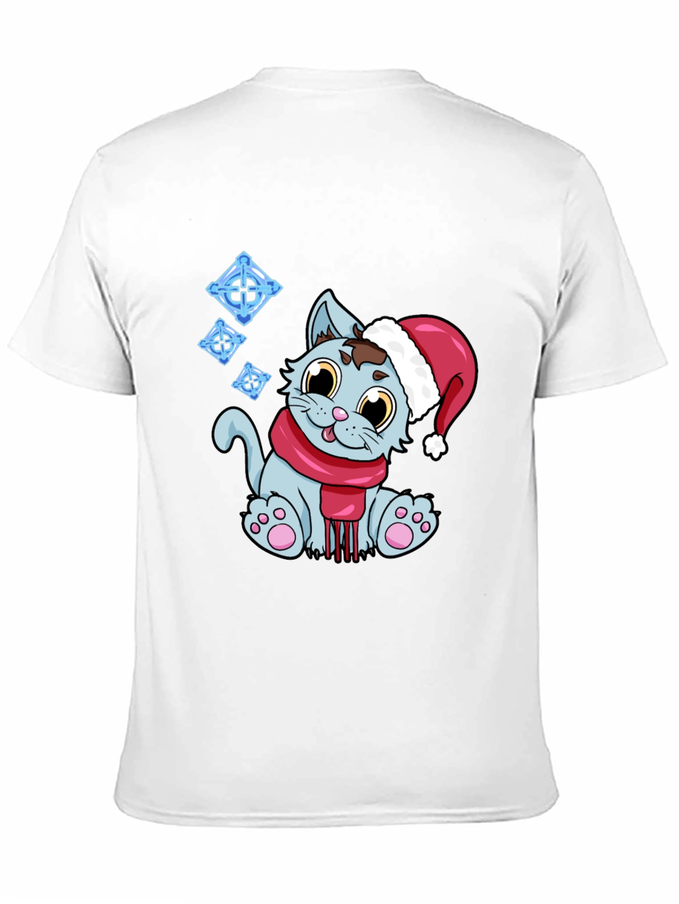Festive Cat T-Shirt - Holiday Cheer